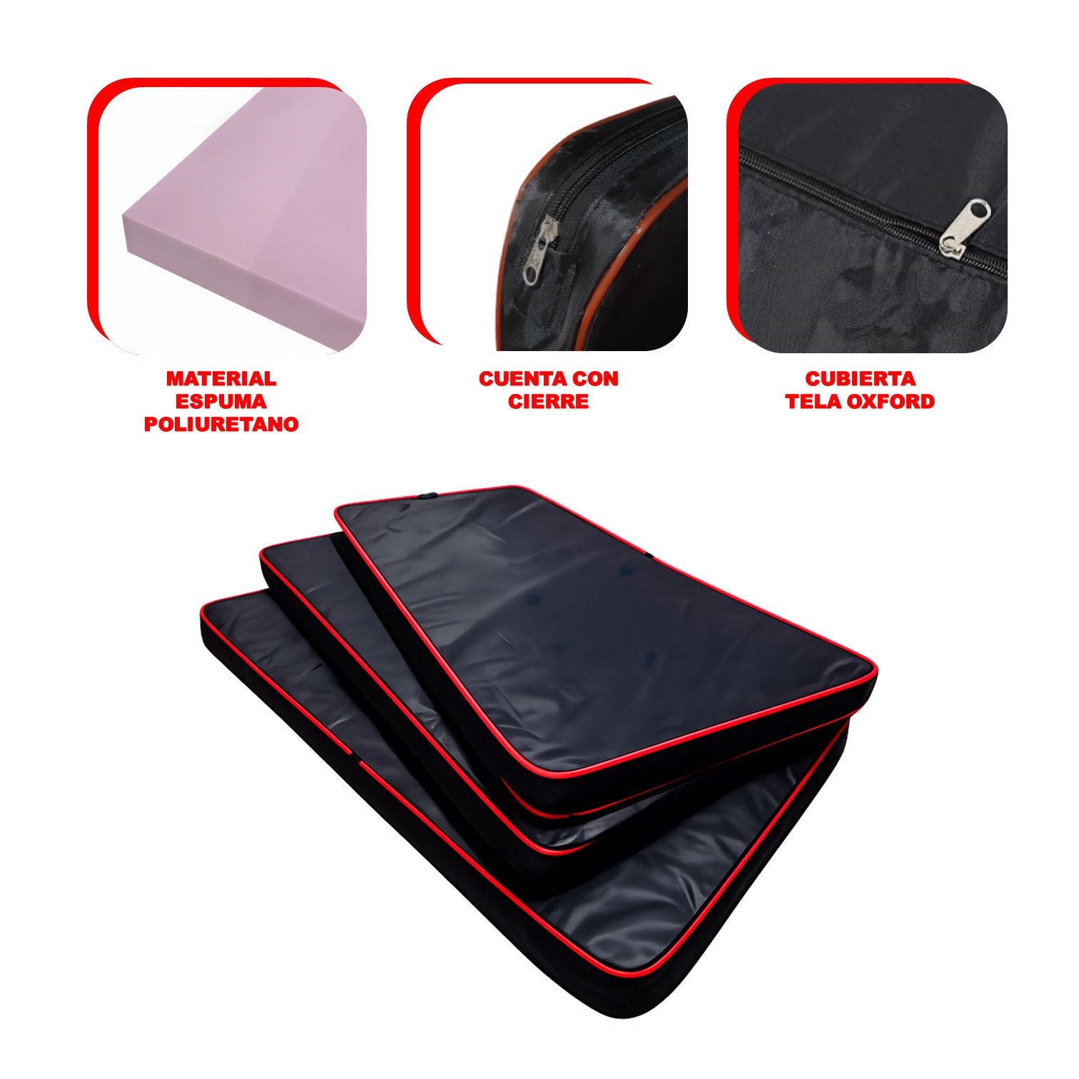 COLCHONETA PARA FITNESS GIMNASIA DE LONA OXFORD 1.5M - 3