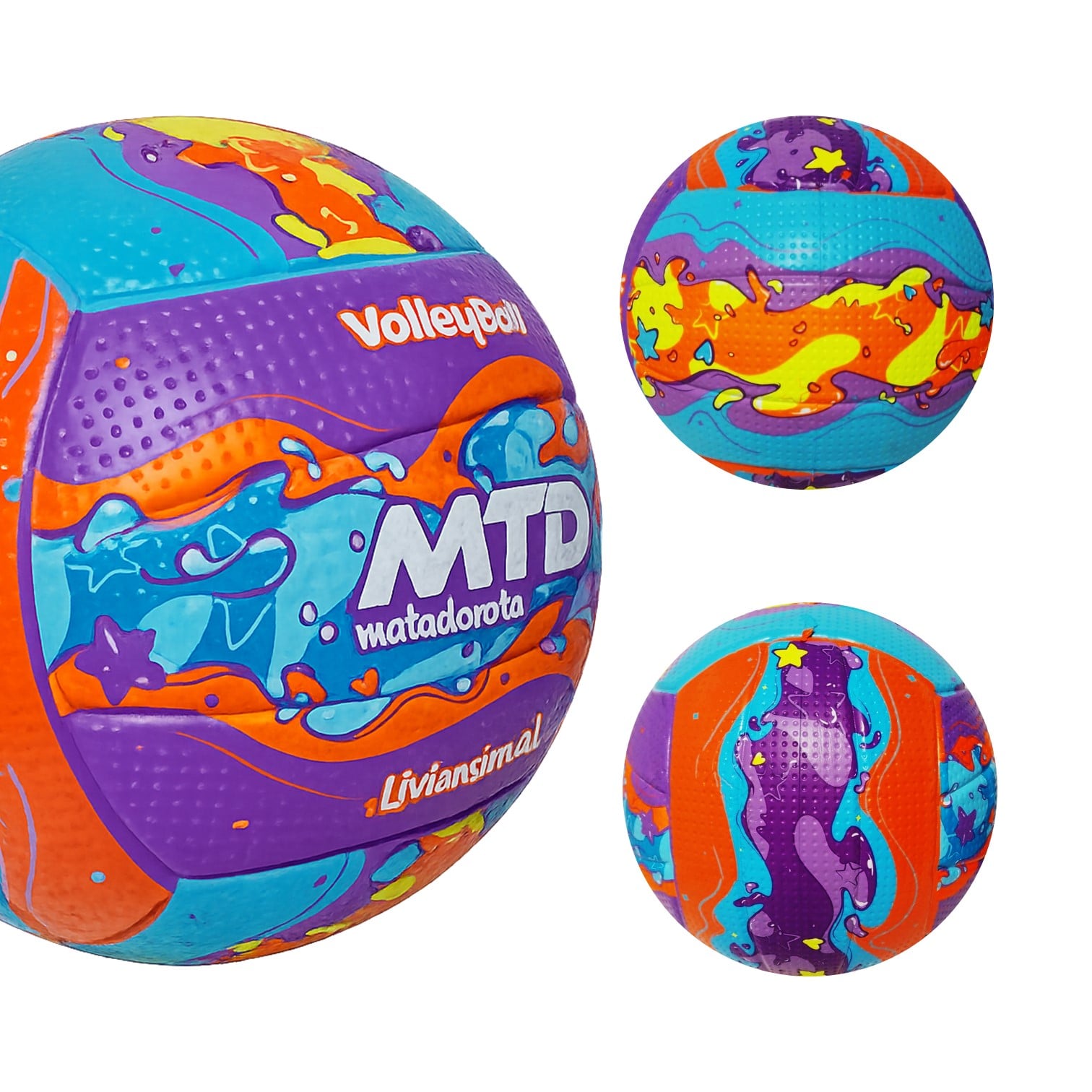 PELOTA PARA VÓLEY TALLA #5 GOMA FOAM EXTRA SUAVE LIVIANITA MTD - 3