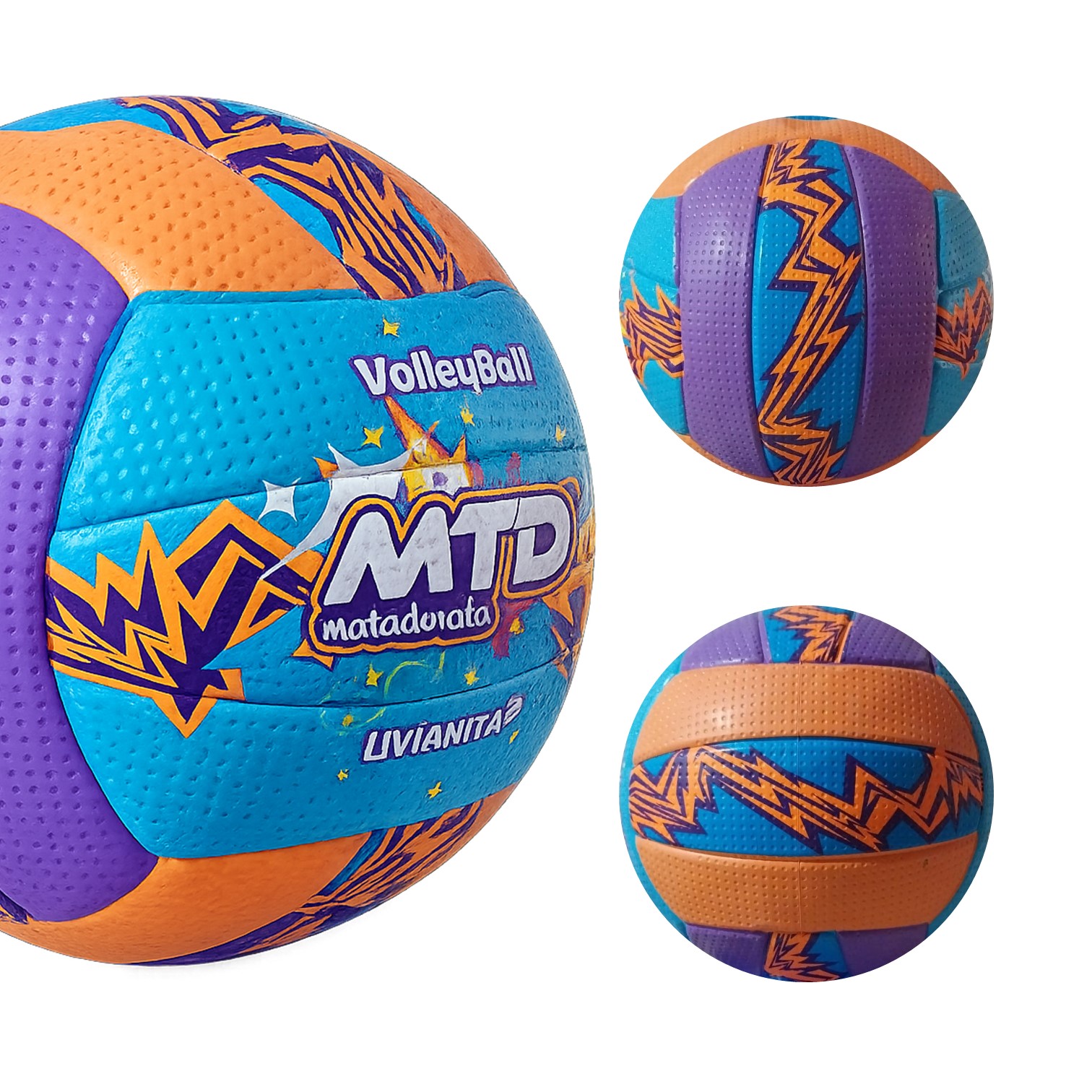 PELOTA PARA VÓLEY #5 GOMA FOAM EXTRA SUAVE LIVIANITA MTD - 3
