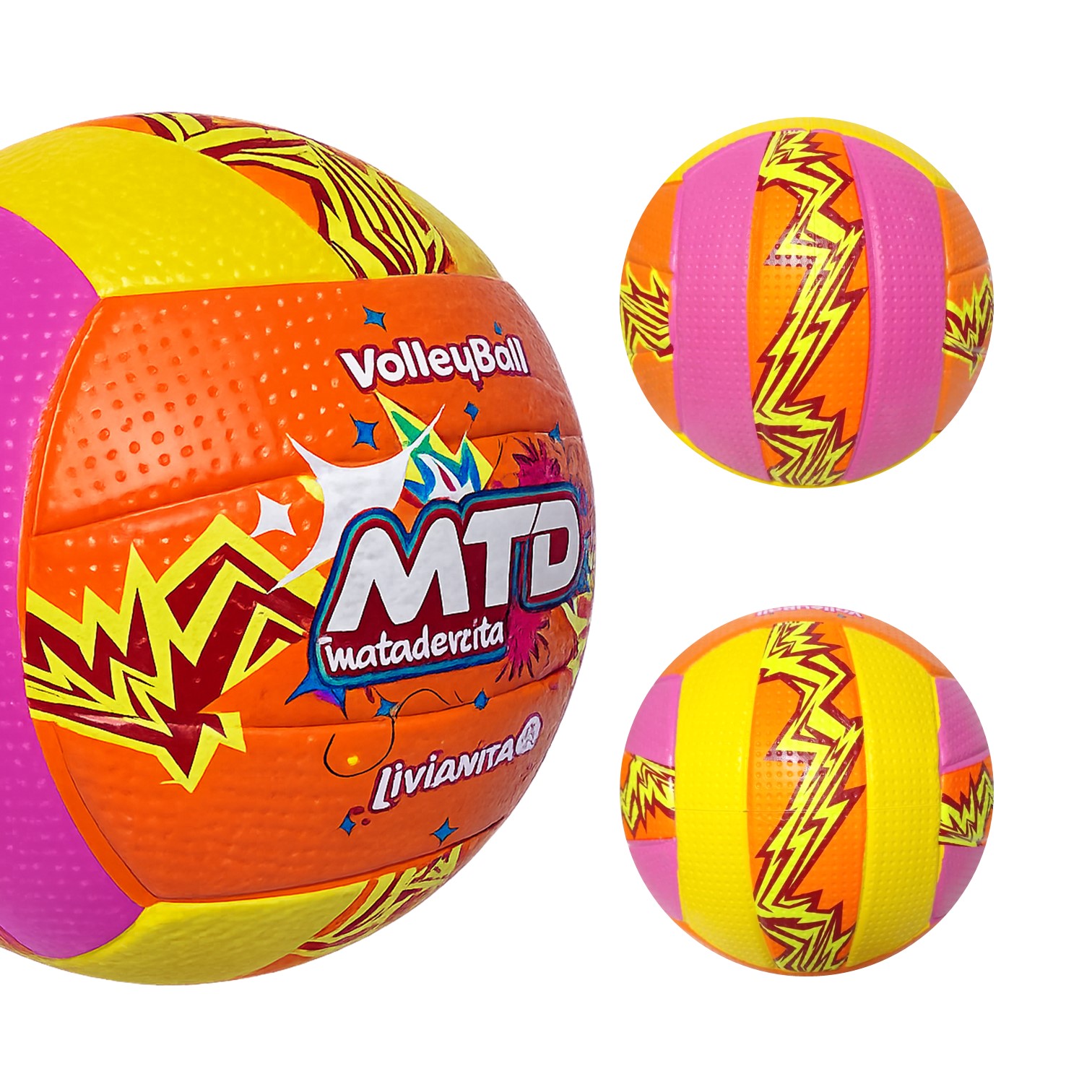 PELOTA PARA VÓLEY #5 GOMA FOAM EXTRA SUAVE LIVIANITA MTD - 3