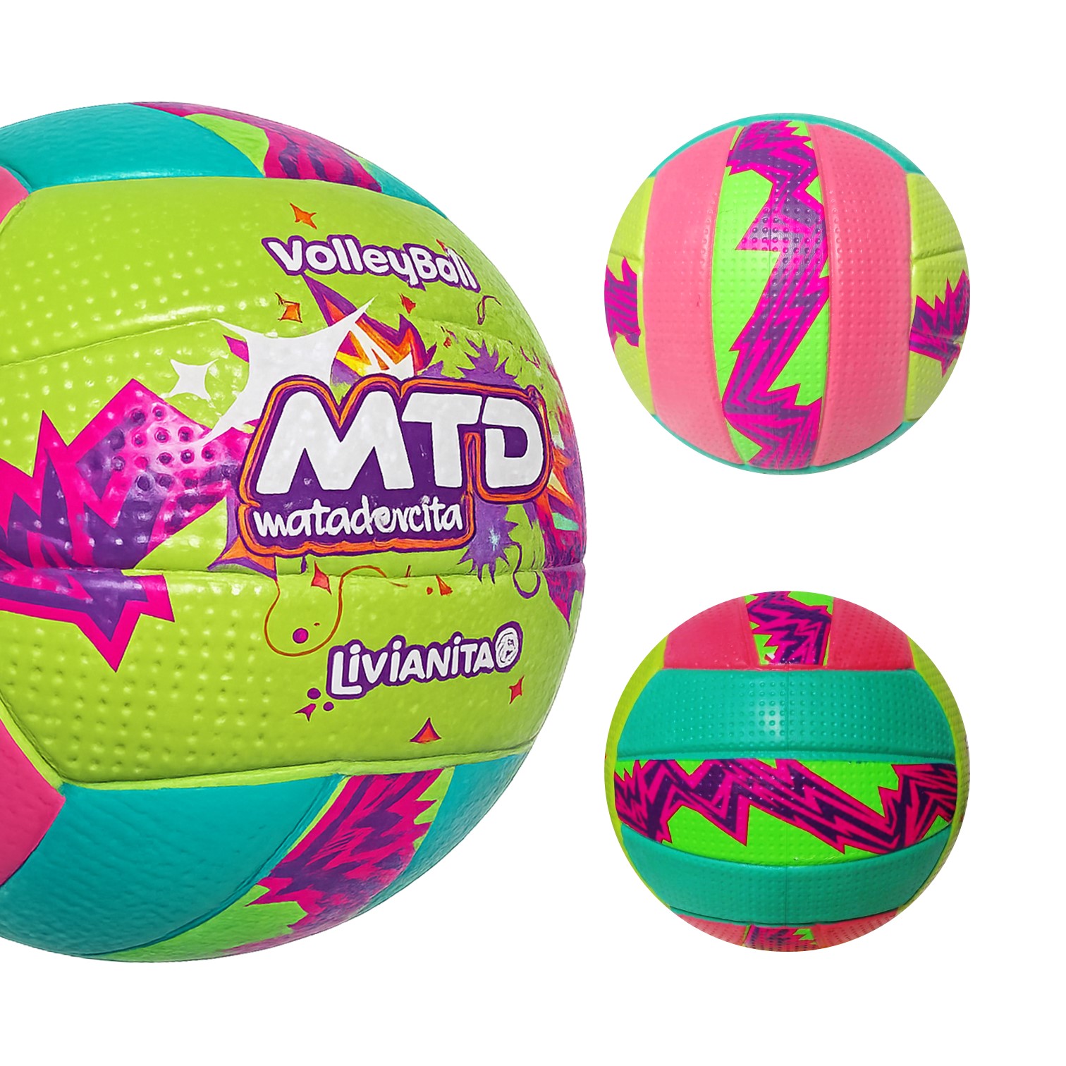 PELOTA PARA VÓLEY #5 GOMA FOAM EXTRA SUAVE LIVIANITA MTD - 3
