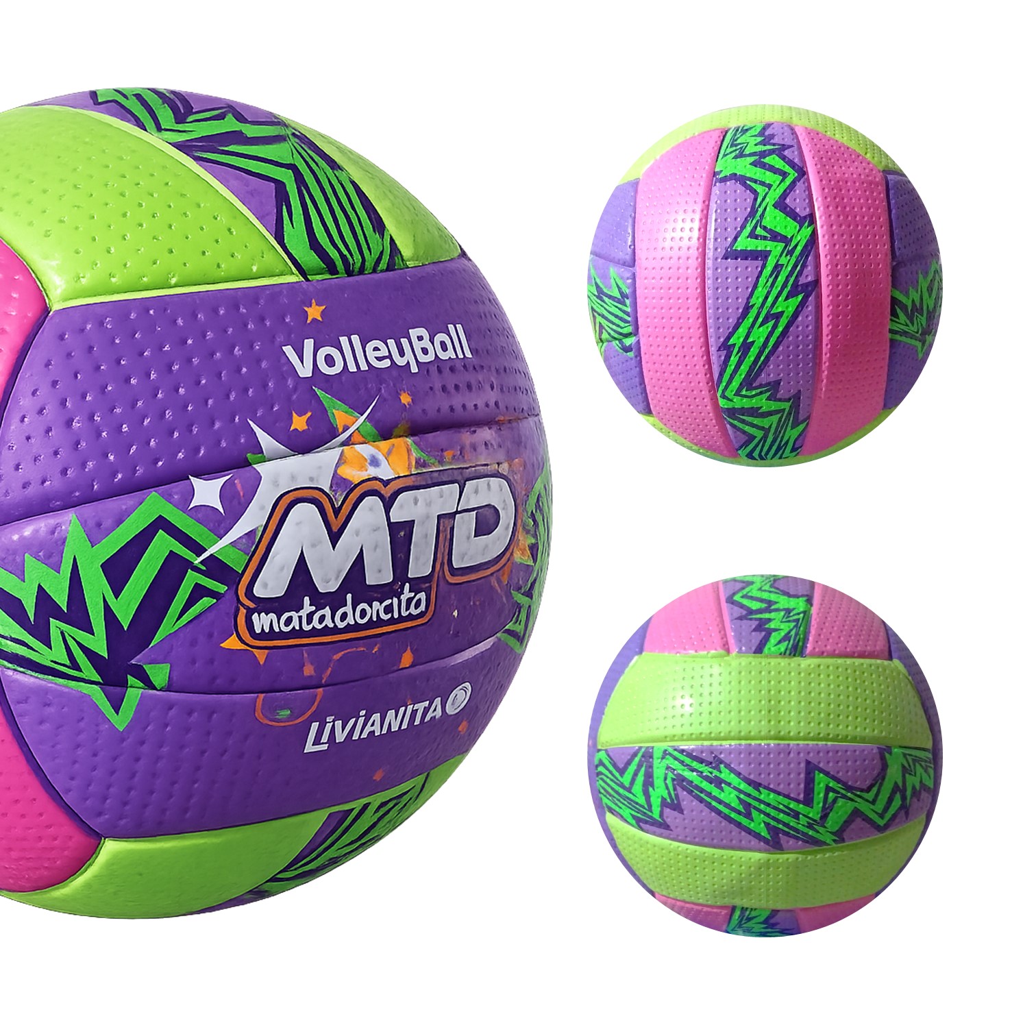 PELOTA PARA VÓLEY #5 GOMA FOAM EXTRA SUAVE LIVIANITA MTD - 3