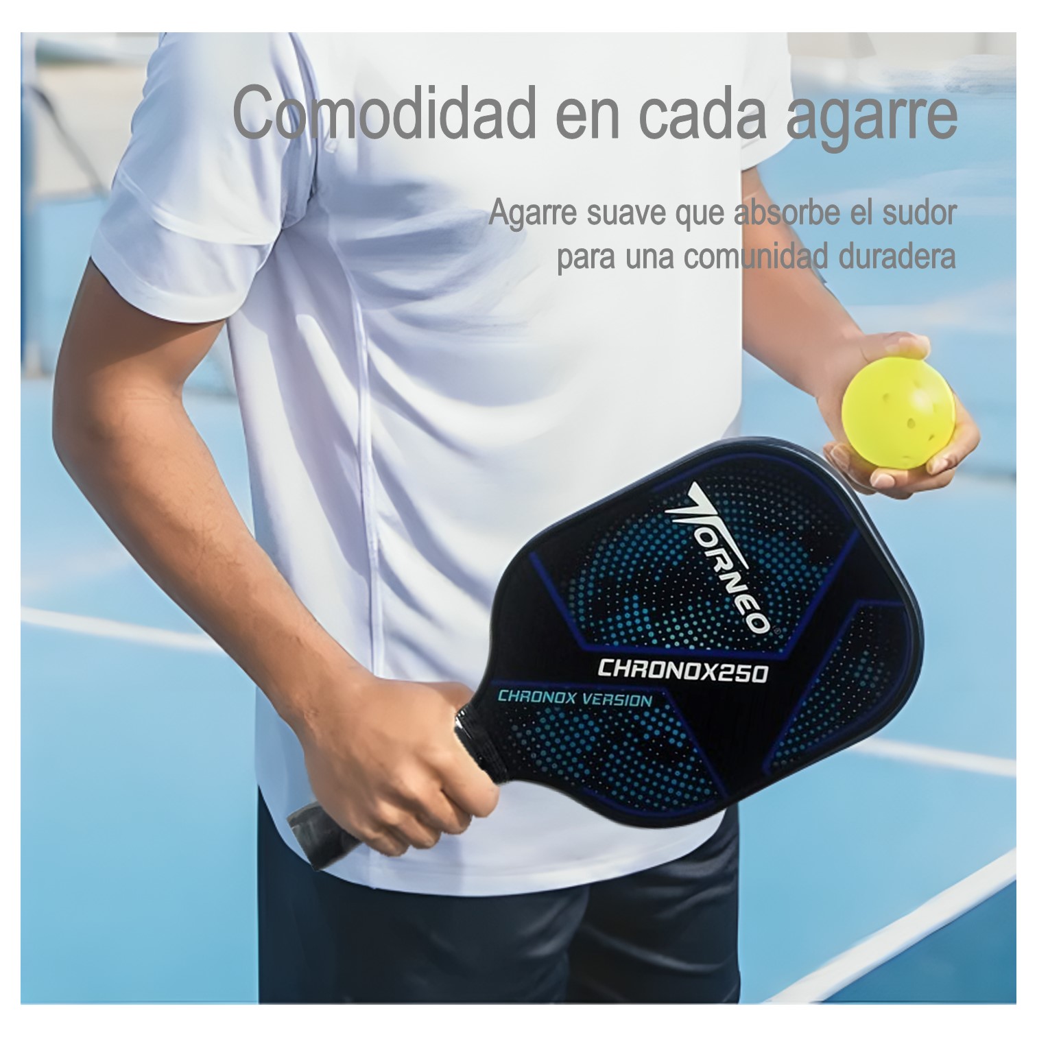 RAQUETAS PICKLEBALL FIBRA DE VIDRIO CHRONOX250 TORNEO - 5