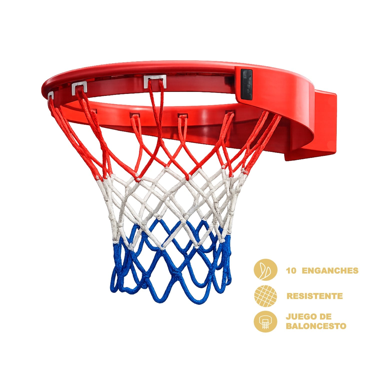 ARO DE BÁSQUET PROFESIONAL 40CM ACERO SÓLIDO - 2