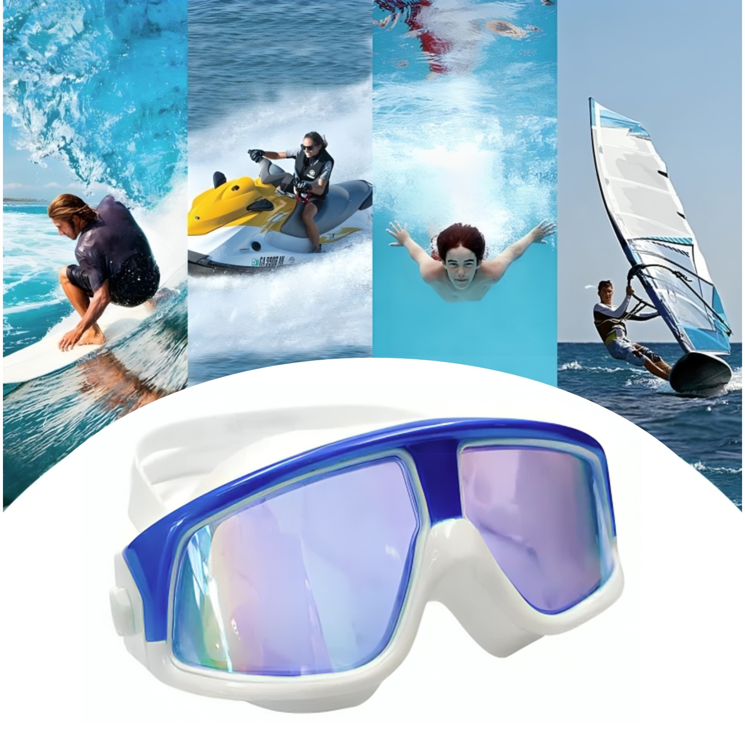 LENTES PARA NATACIÓN CROSSWAY PORTO ADULTO – NADAR EN AGUAS ABIERTAS - 5