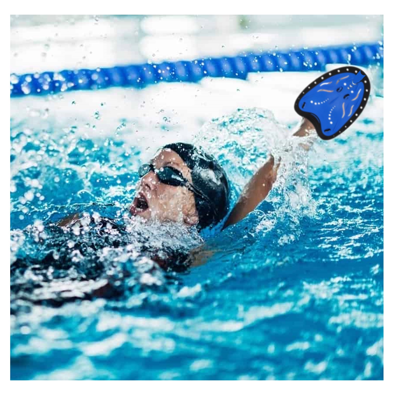 PALETAS PARA NATACIÓN BUCEO ENTRENAMIENTO AJUSTABLE ADULTO - 4