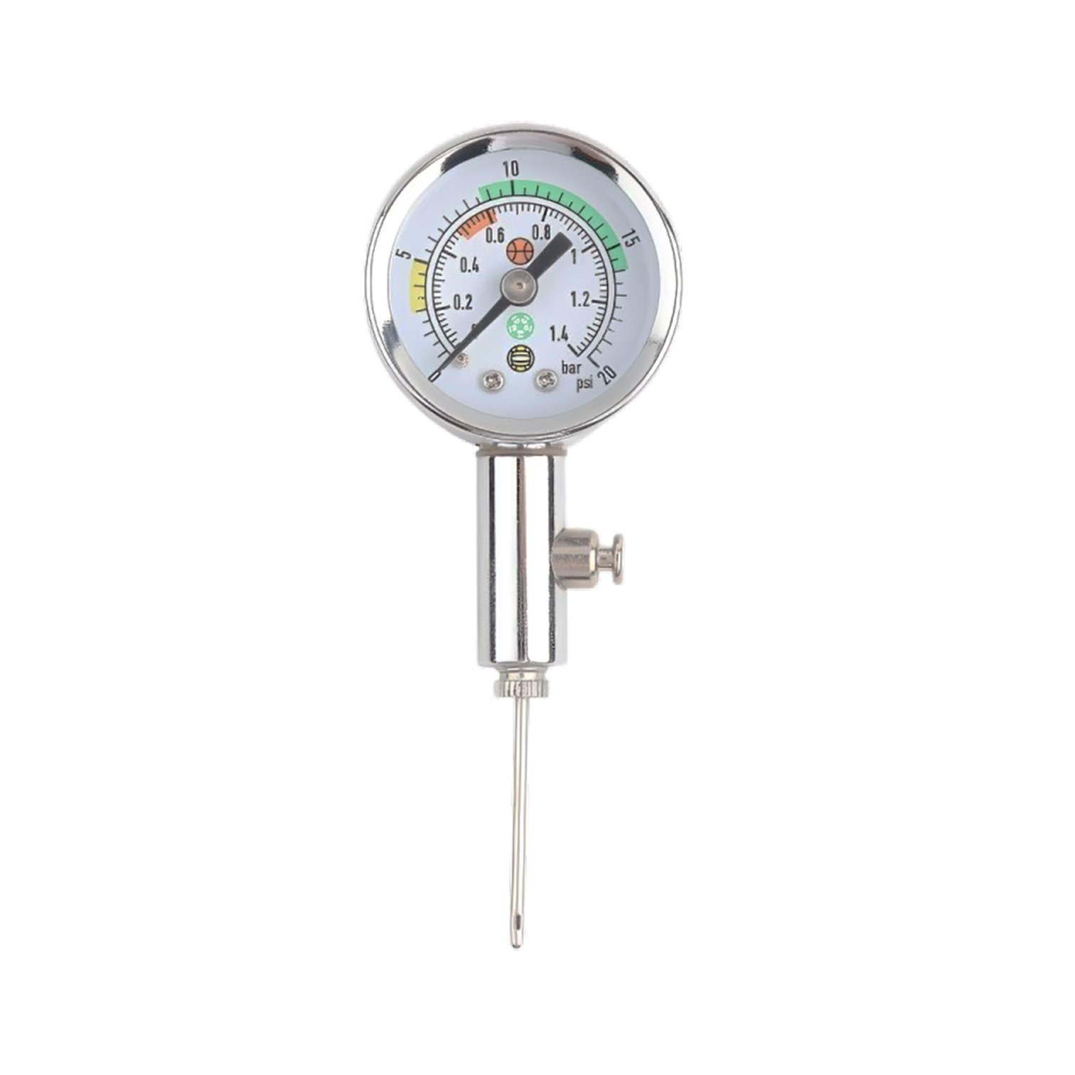 MEDIDOR DE AIRE TIPO RELOJ BARÓMETRO DE BALÓN CON VÁLVULA DE LIBERACIÓN DE AIRE PORTÁTIL SHOWGOL - 3