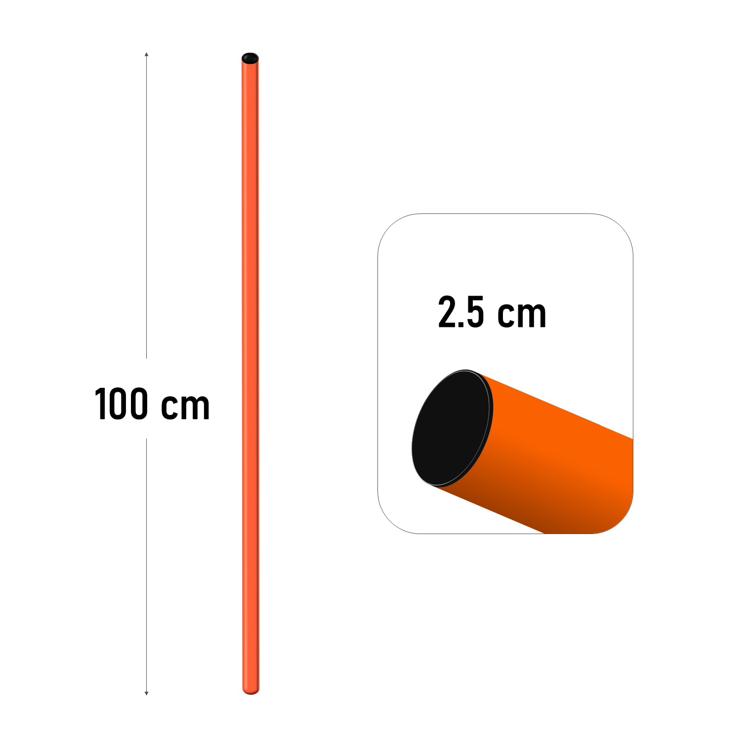BASE SOPORTE MÁS VARILLA DE PVC PARA ENTRENAMIENTO DEPORTIVO - PACK DE 6 UNIDADES - 3