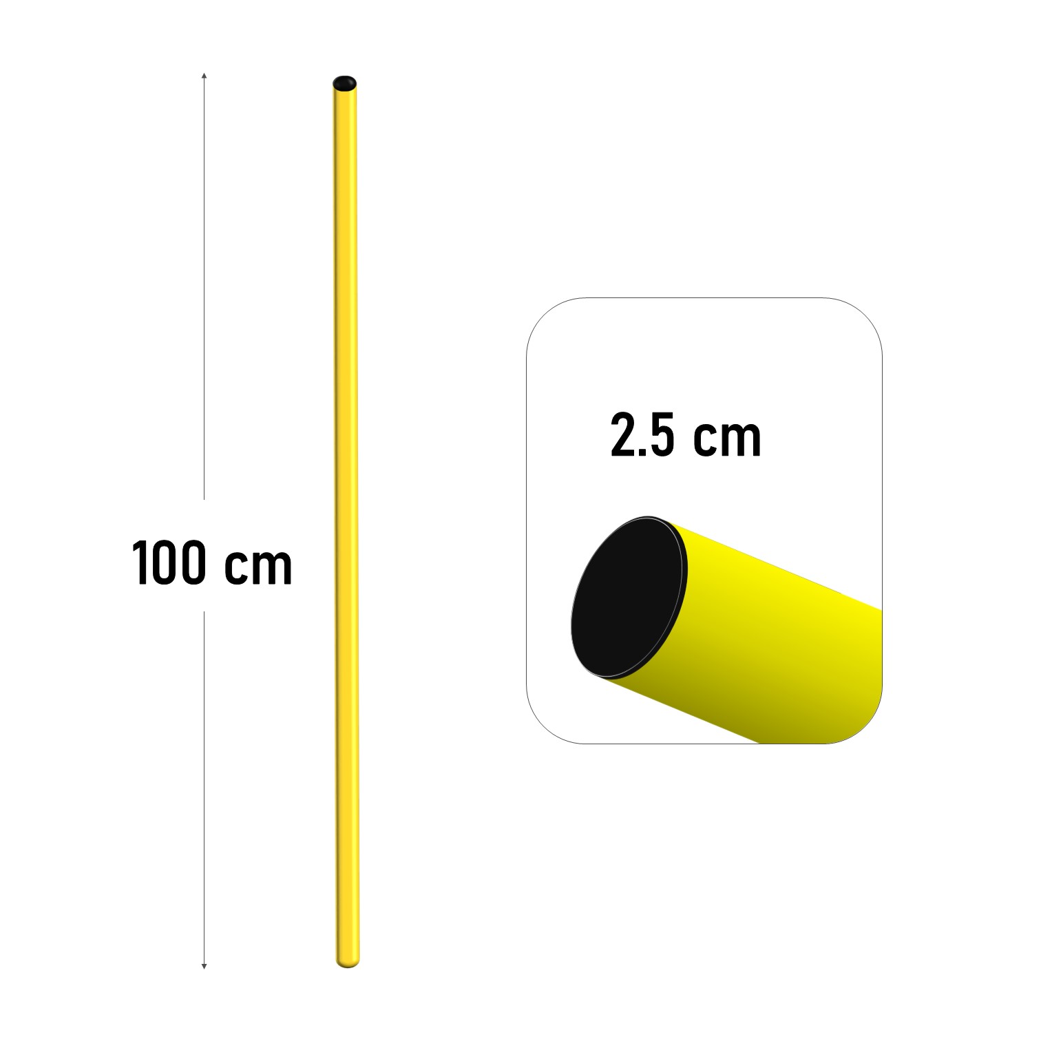 BASE SOPORTE MÁS VARILLA DE PVC PARA ENTRENAMIENTO DEPORTIVO - PACK DE 6 UNIDADES - 3