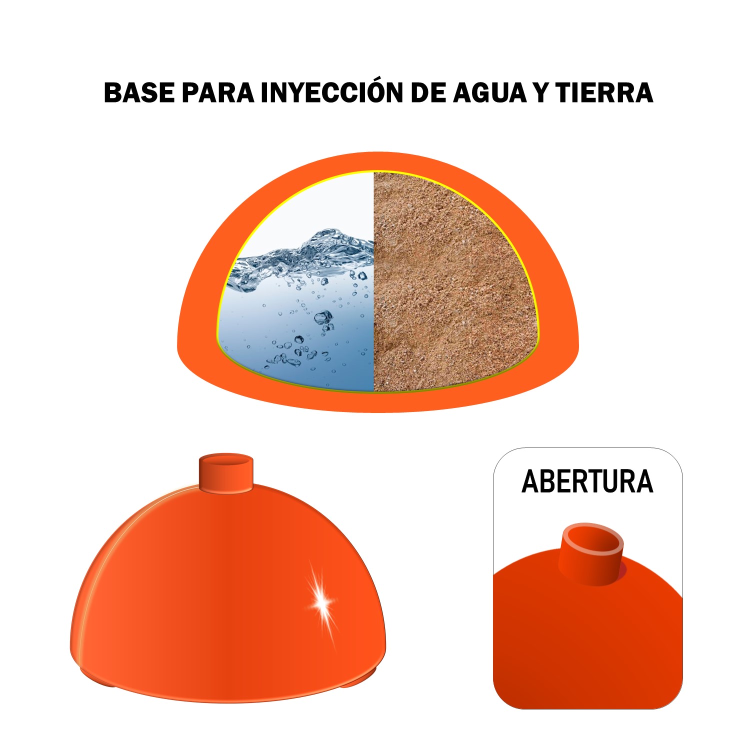 BASE SOPORTE MÁS VARILLA DE PVC PARA ENTRENAMIENTO DEPORTIVO - PACK DE 6 UNIDADES - 4