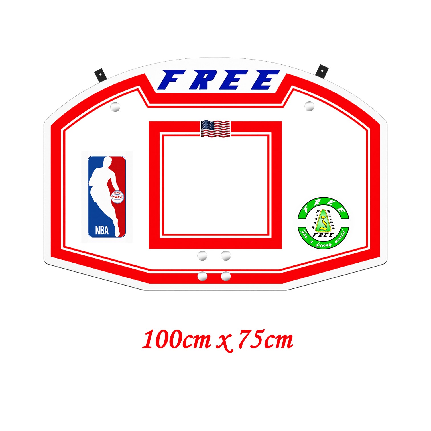 KIT TABLERO PARA BÁSQUET DE MADERA + ARO DE ACERO DE 45CM + PELOTA #7 GOMA - 6