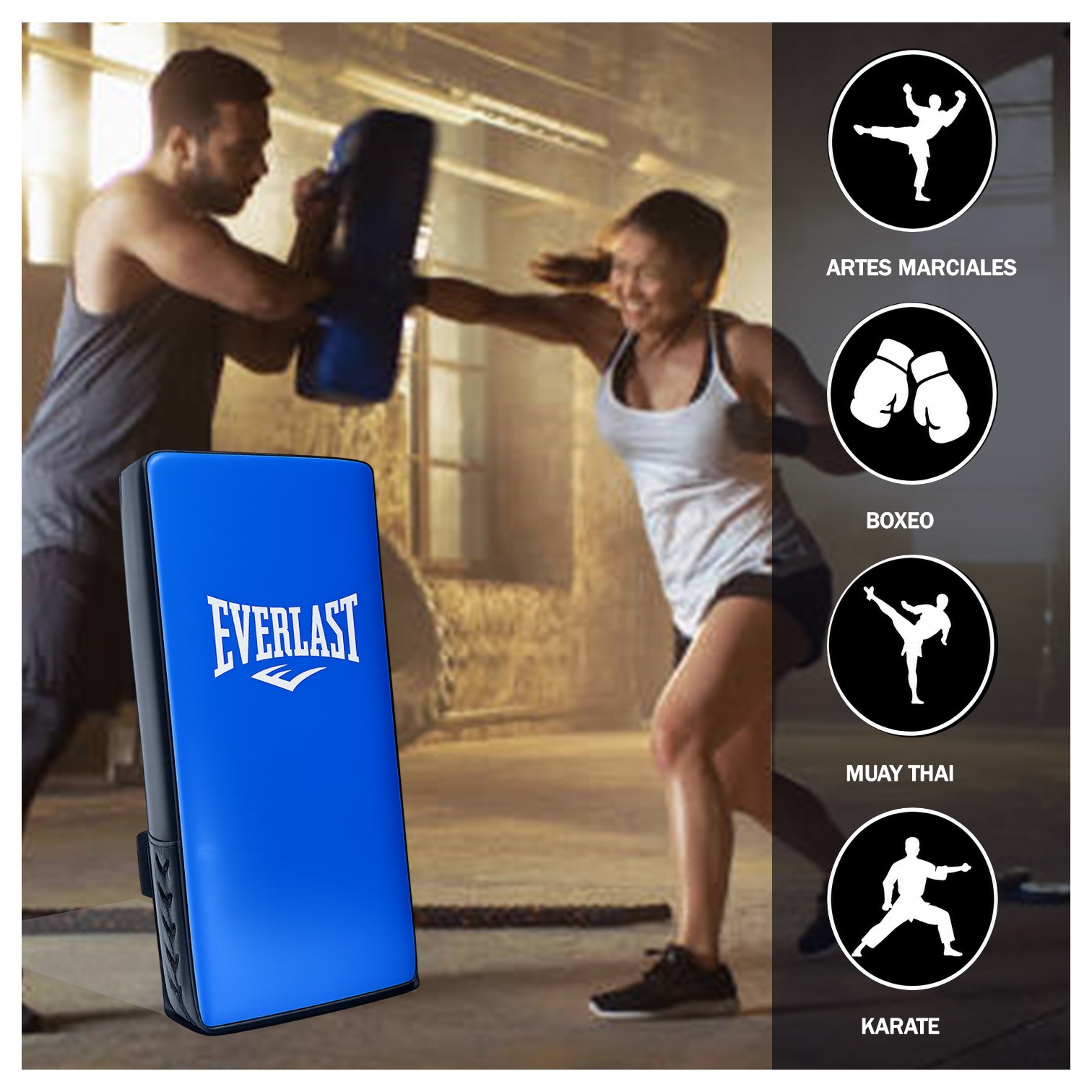 ESCUDO ARTES MARCIALES BOXEO 20CM X 40CM | MUAY THAI KARATE KICKBOXING TAEKWONDO - 5