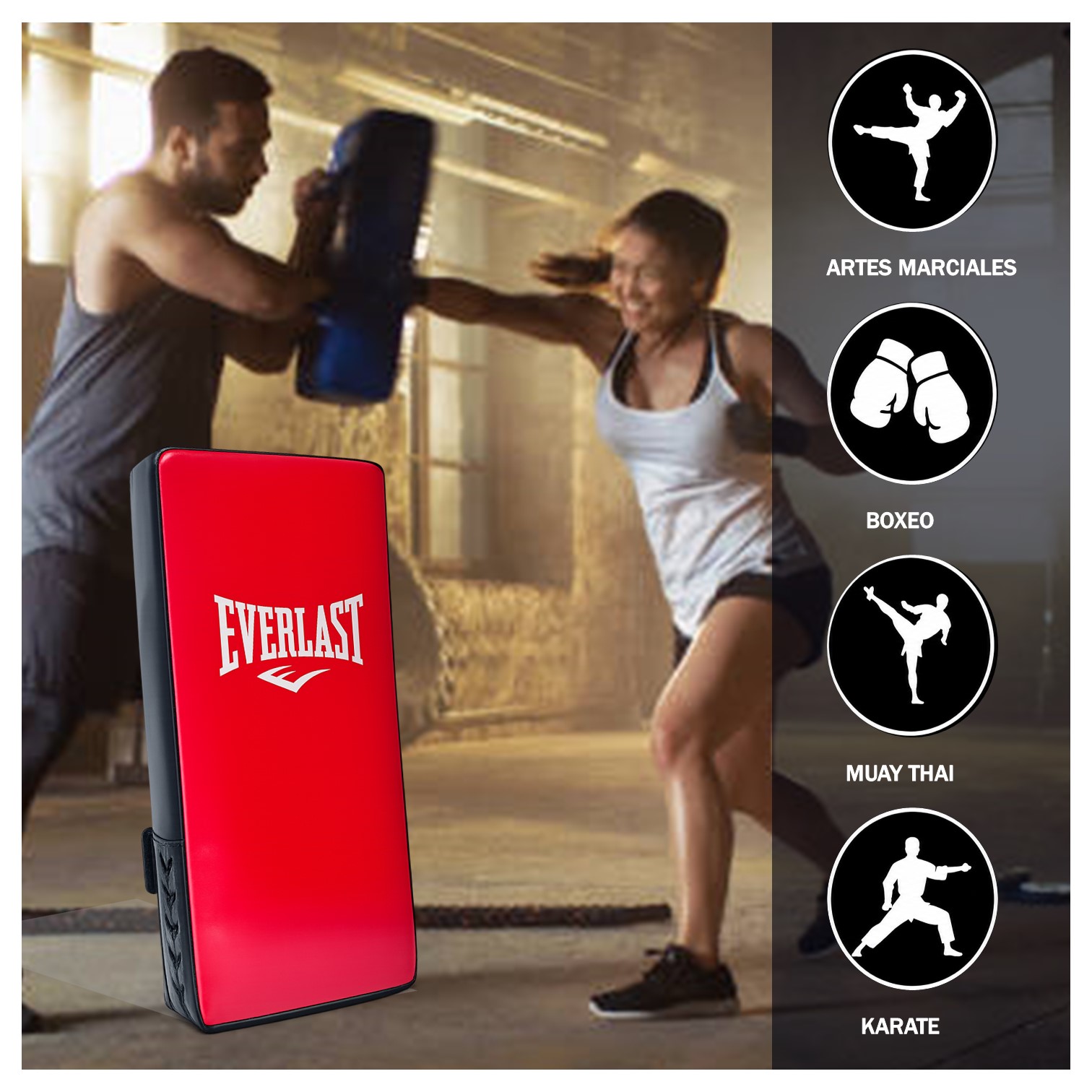 ESCUDO ARTES MARCIALES BOXEO 25CM X 50CM| MUAY THAI KARATE KICKBOXING TAEKWONDO - 4