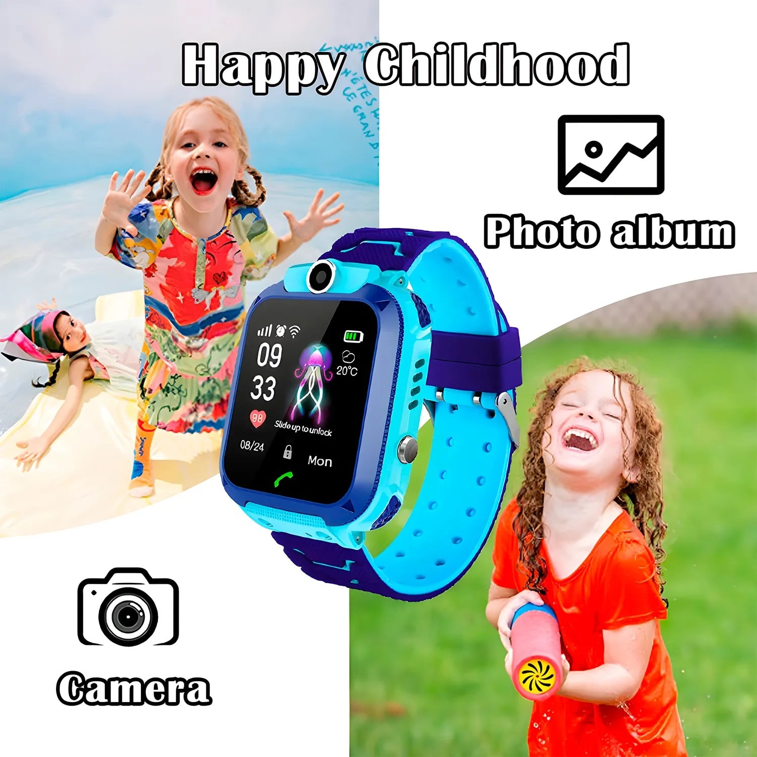 SMARTWATCH Q12 PARA NIÑOS CAMARA GPS LLAMADAS - 3