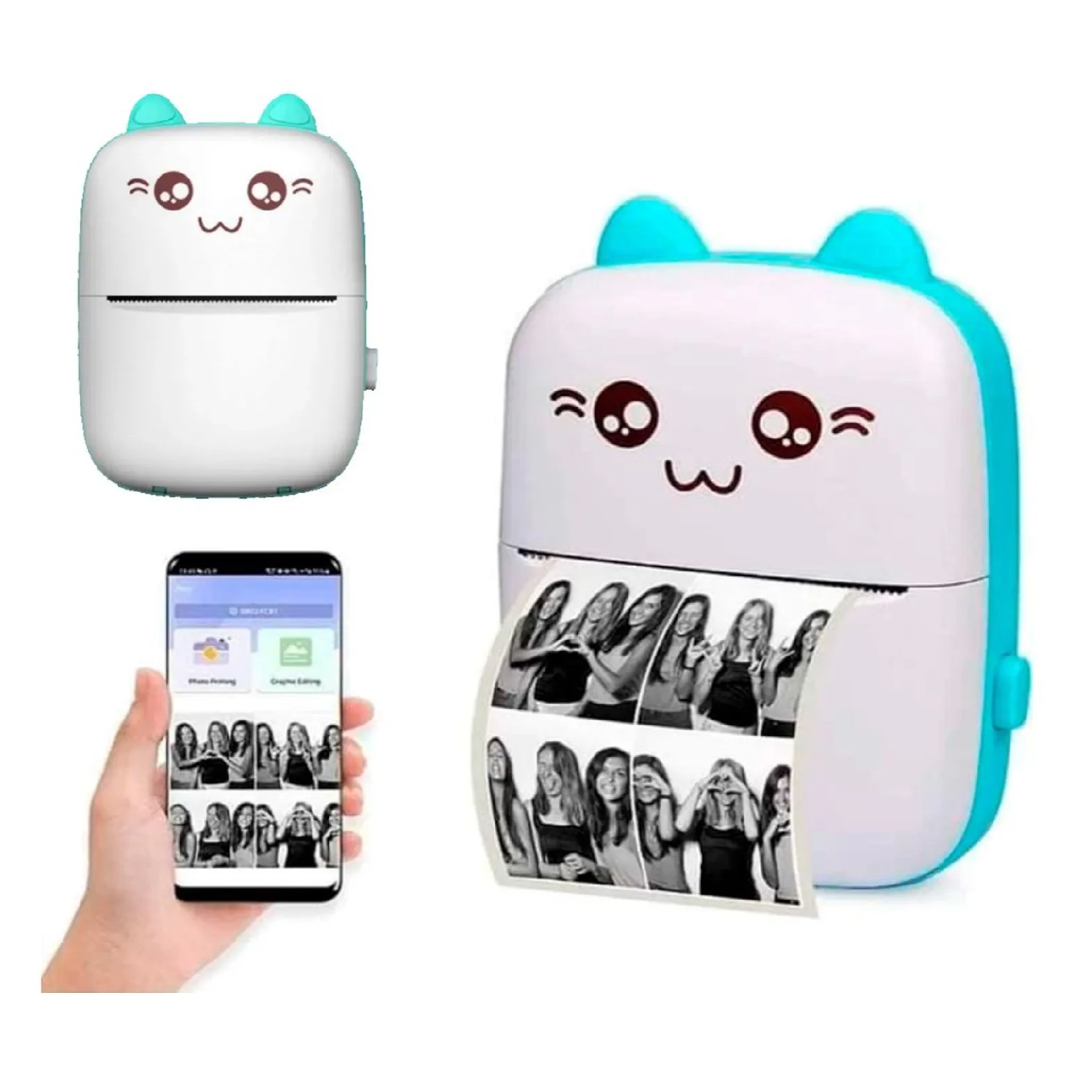 SMARTWATCH Q19 PARA NIÑAS + MINI IMPRESORA TÉRMICA GATITO - 4
