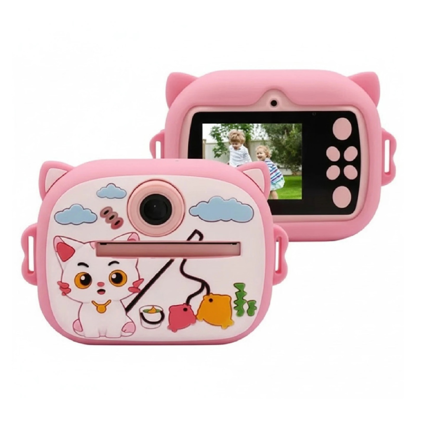 CAMARA DIGITAL INFANTIL CON IMPRESIÓN TÉRMICA INSTANTÁNEA + 5 ROLLOS DE PAPEL - 1