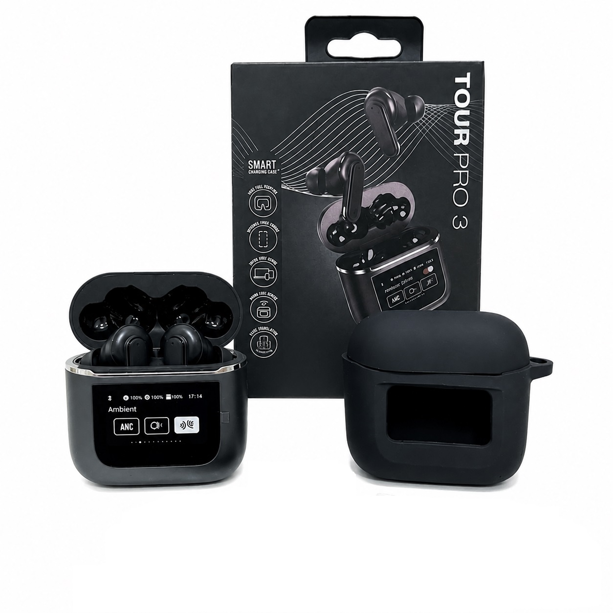 AUDIFONOS PANTALLA TACTIL PRO 3 NEGRO - 1