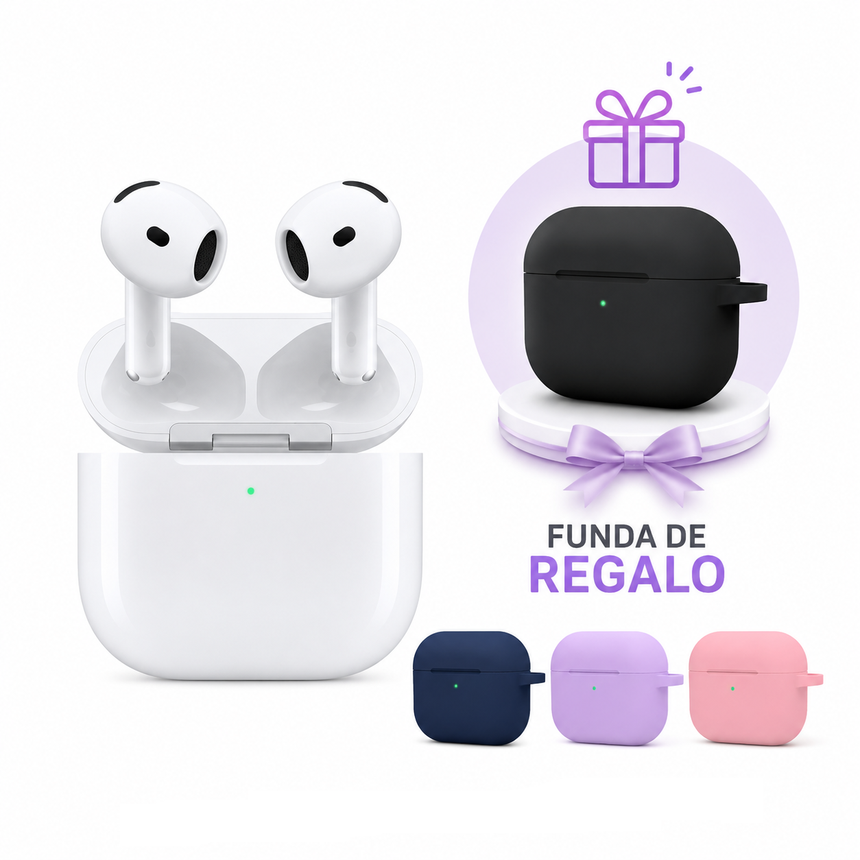 AUDIFONOS GENERICOS PODS 4 OPEN BOX + FUNDA DE REGALO - 1