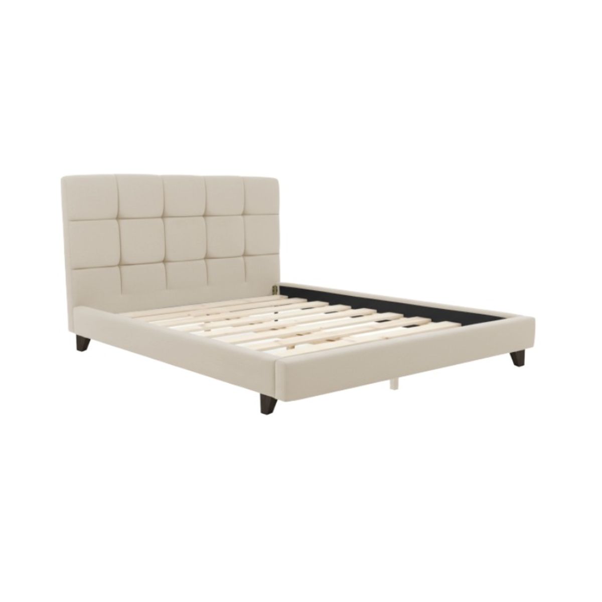 CAMA TAPIZADA BRUCE - QUEEN - PERSONALIZA EL COLOR - 1