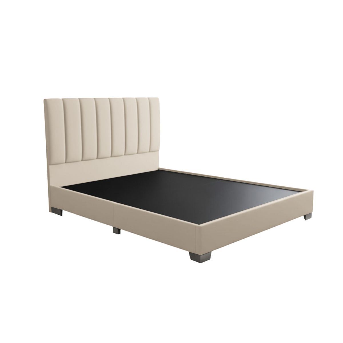 CAMA TAPIZADA ESPA - KING 2 PIEZAS - BEIGE CLARO - 1