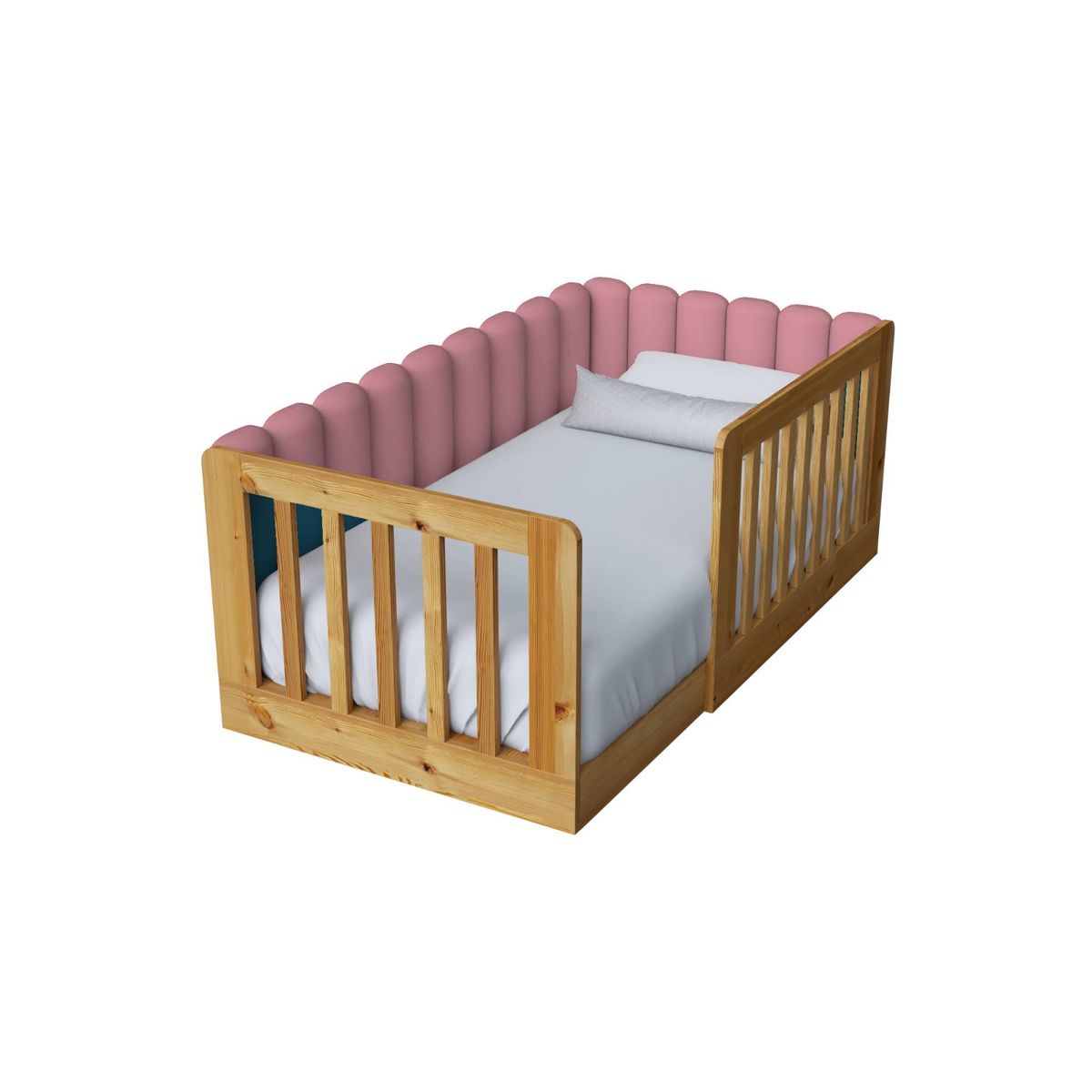 CAMA TAPIZADA KELAR ROSADO KING - 1