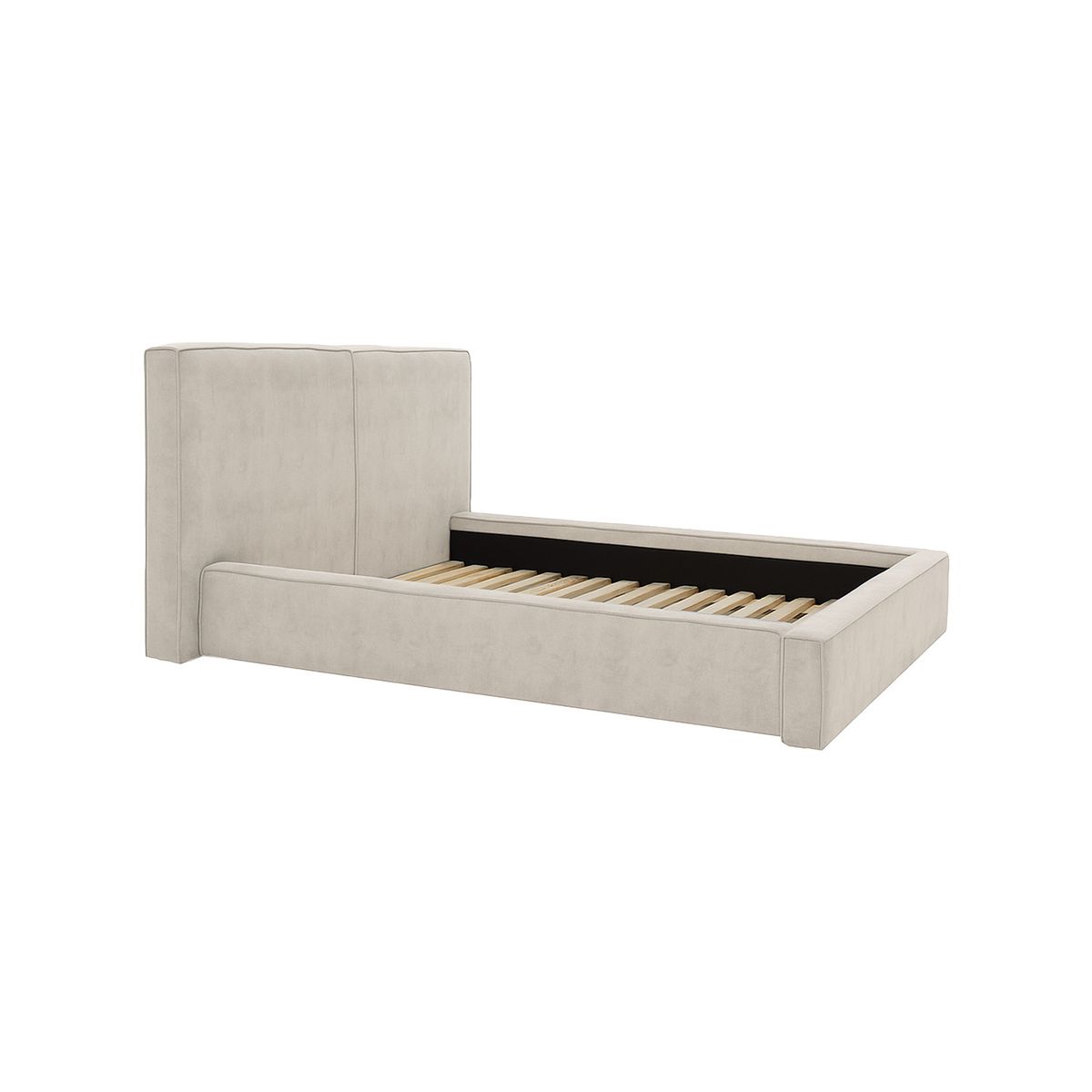 CAMA TAPIZADA LISA - QUEEN - PERSONALIZA EL COLOR - 1