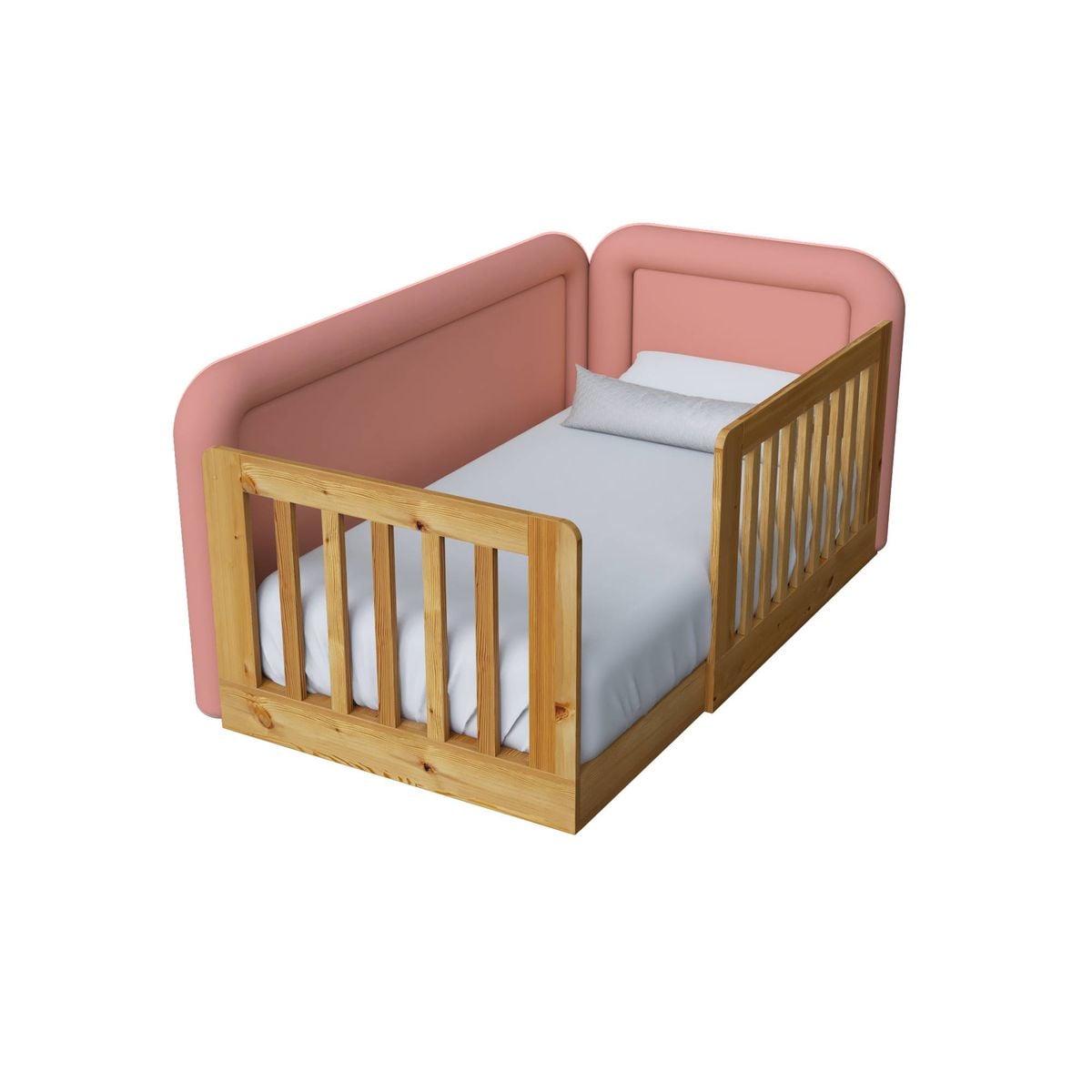 CAMA TAPIZADA TAVOS ROSADO QUEEN - 1