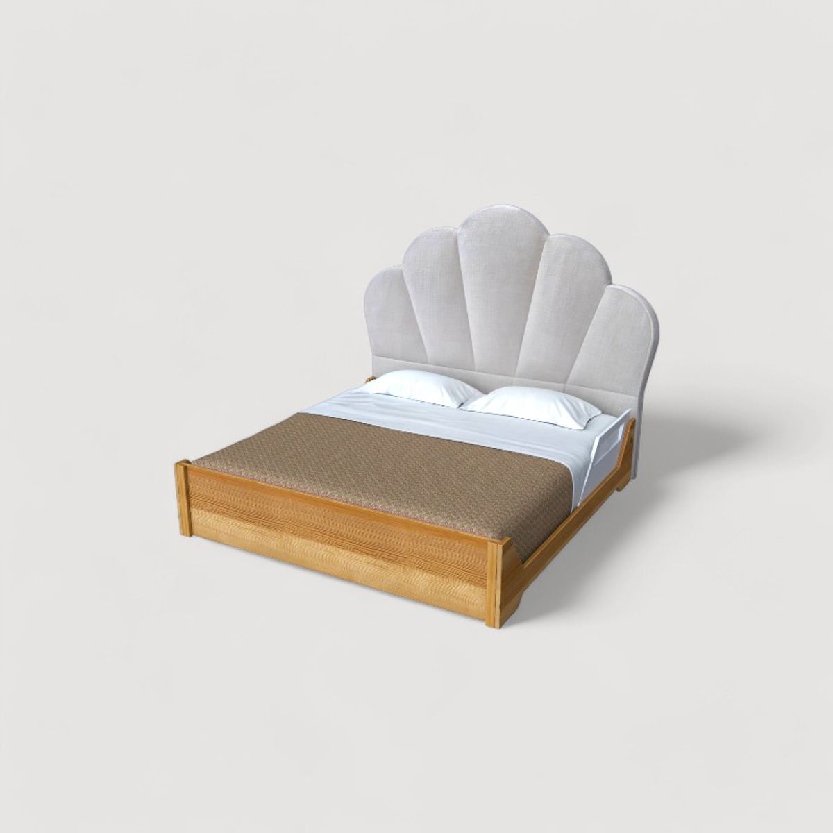 CAMA TAPIZADA BRISTOL PREMIUM KING COLOR GRIS TELA ANTIFLUIDO - 1