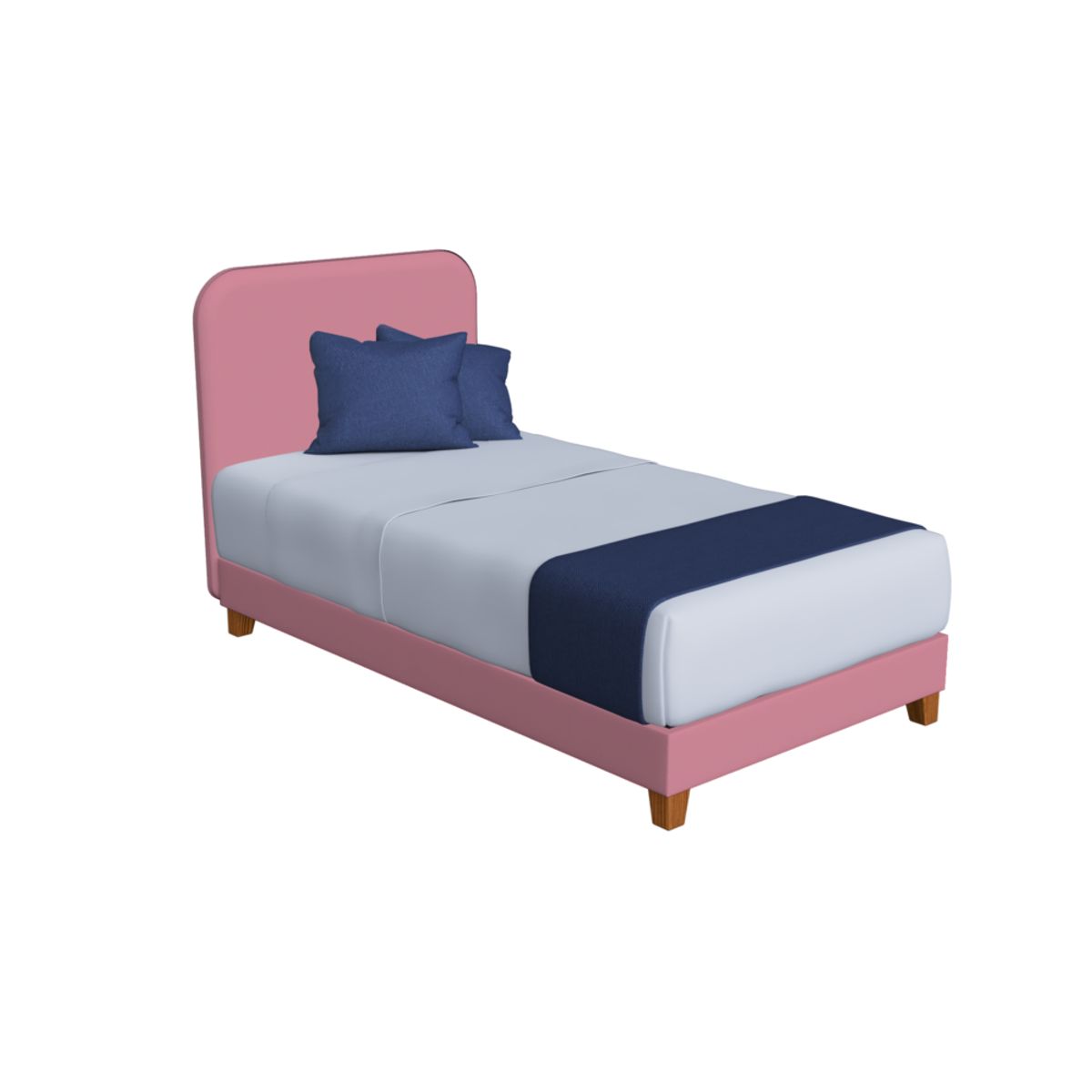 CAMA MONTESSORI TAPIZADA EVOLUTIVA DESARMABLE DE 15PLZ ROSADO - 1