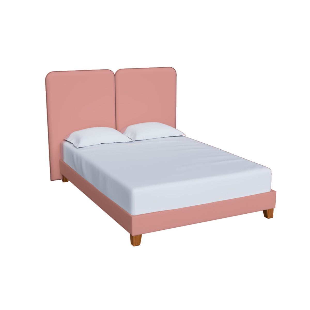 CAMA TAPIZADA ORYEN ROSADO KING - 1