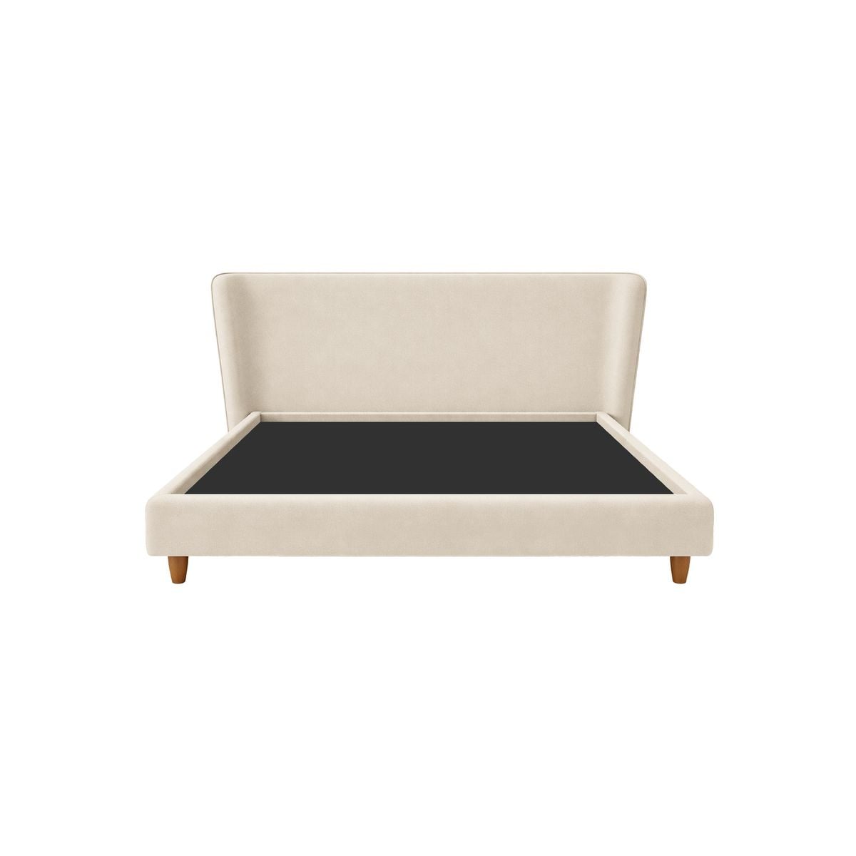 CAMA TAPIZADA EMA - QUEEN 2 PIEZAS - BEIGE CLARO - 1