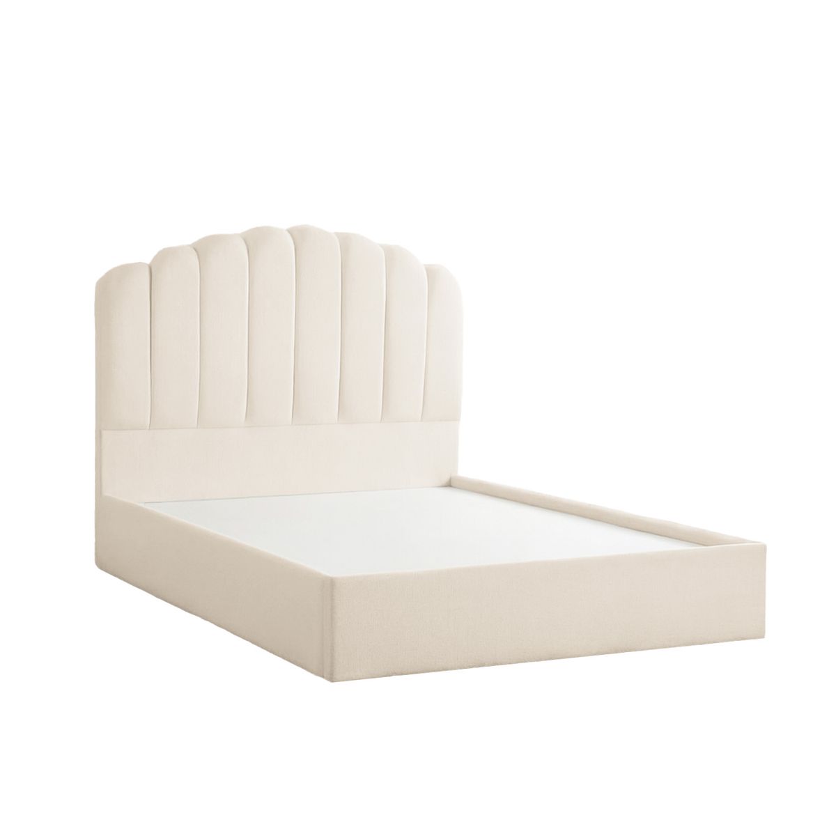 CAMA TAPIZADA STHER - KING 2 PIEZAS - BEIGE CLARO - 1