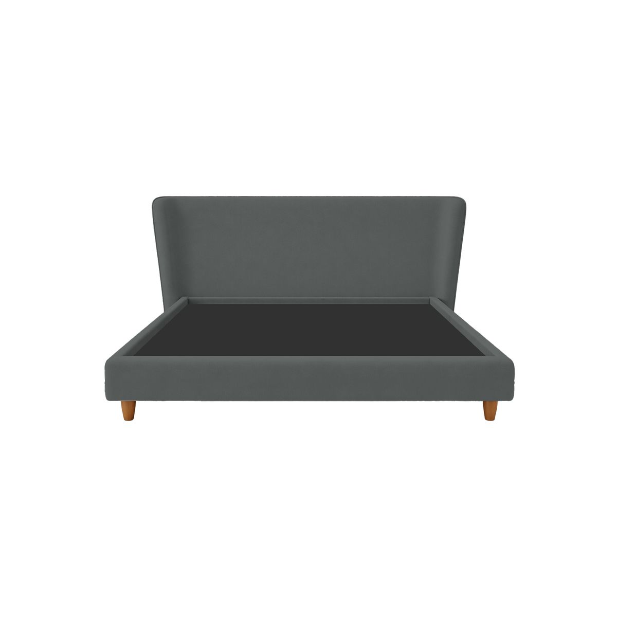 CAMA TAPIZADA EMA - KING 2 PIEZAS - GRIS OSCURO - 1
