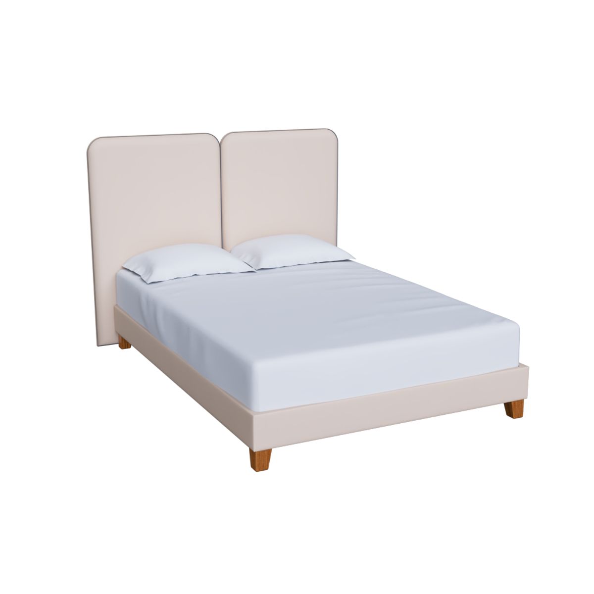 CAMA TAPIZADA ORYEN BEIGE QUEEN - 1