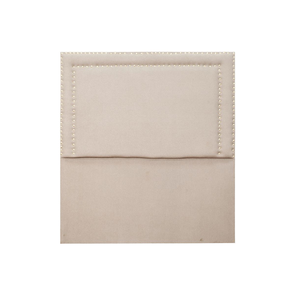 CAMA TAPIZADA PERLA KING 2 TARIMAS COLOR BEIGE CLARO - 1
