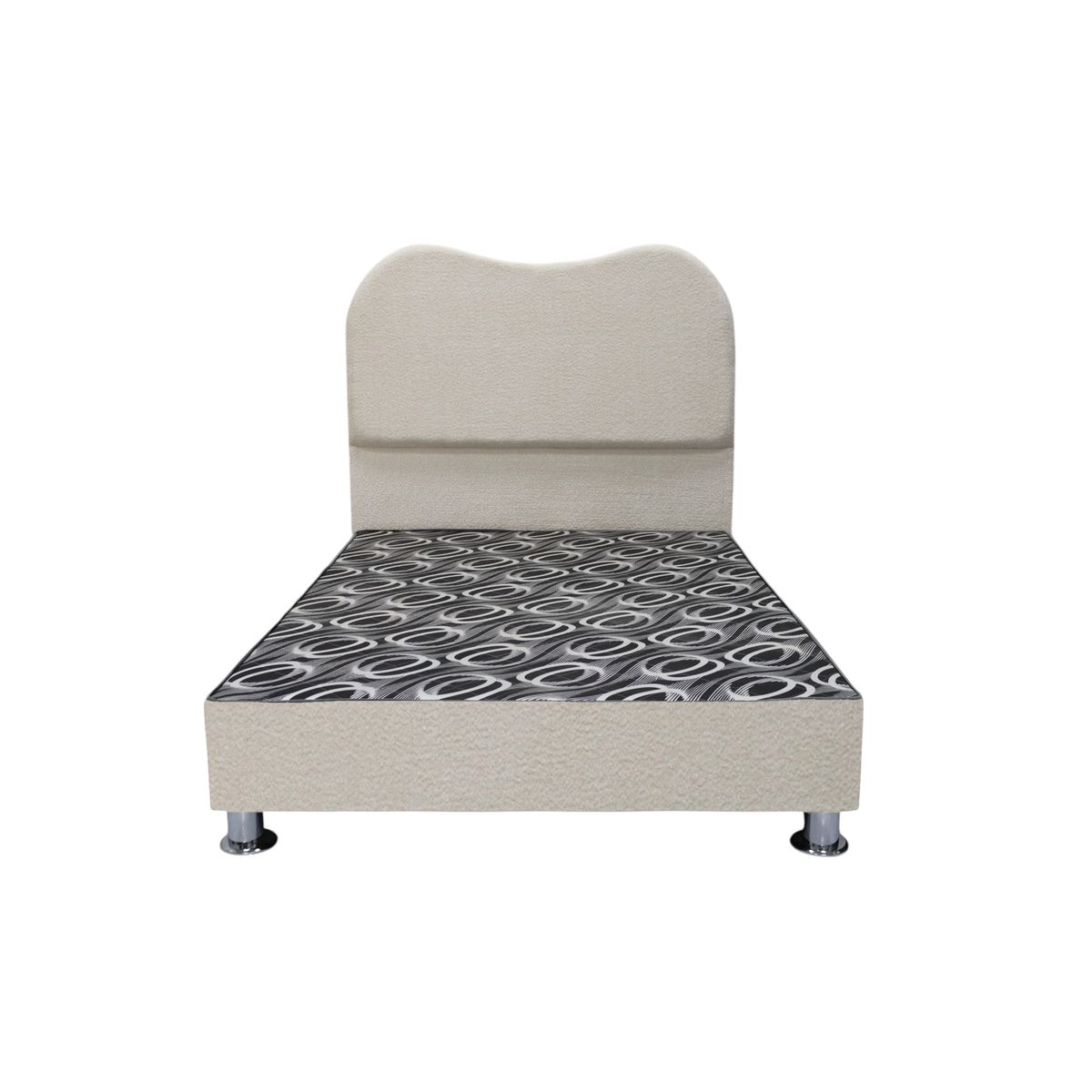 CAMA TAPIZADA MILANO - KING PLZ - BEIGE ANTIFLUIDO - 1