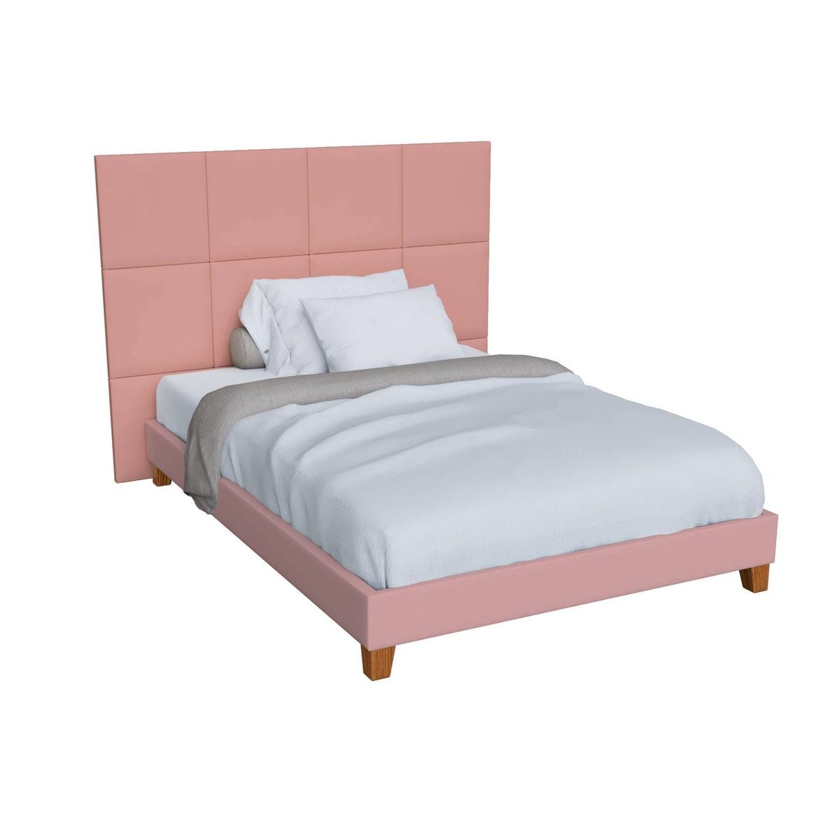 CABECERA MODULAR PANEL 40CMX40CM COLOR ROSADO 1UNIDAD - 1