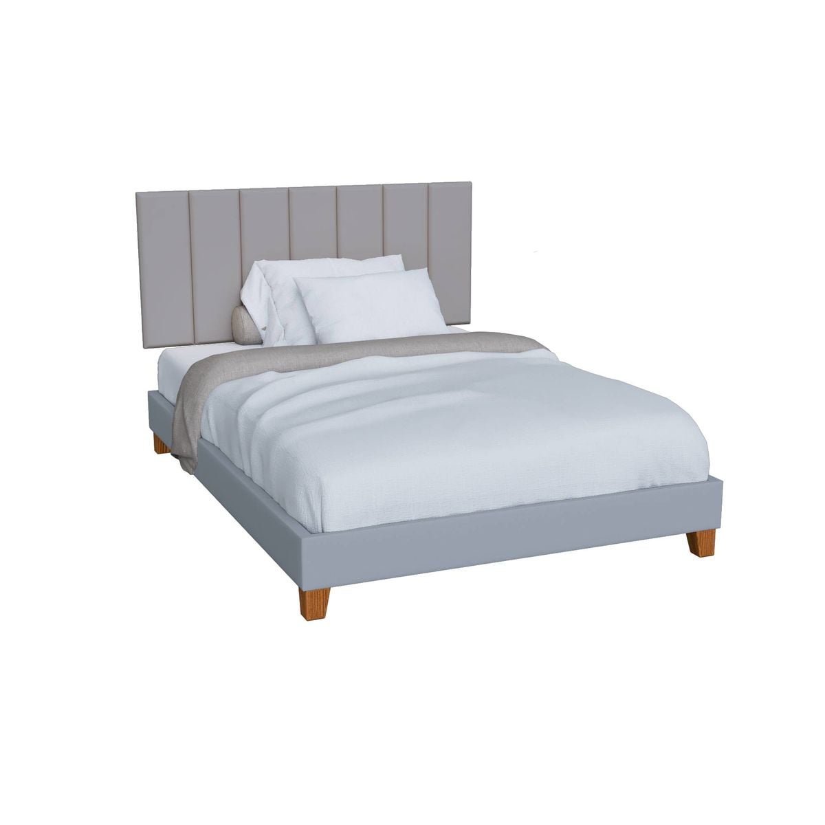 CABECERA MODULAR PANEL 60CMX20CM COLOR GRIS CLARO 1UNIDAD - 1
