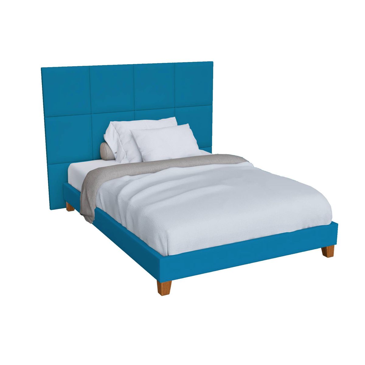 CABECERA MODULAR PANEL 40CMX40CM COLOR AZUL 1UNIDAD - 1