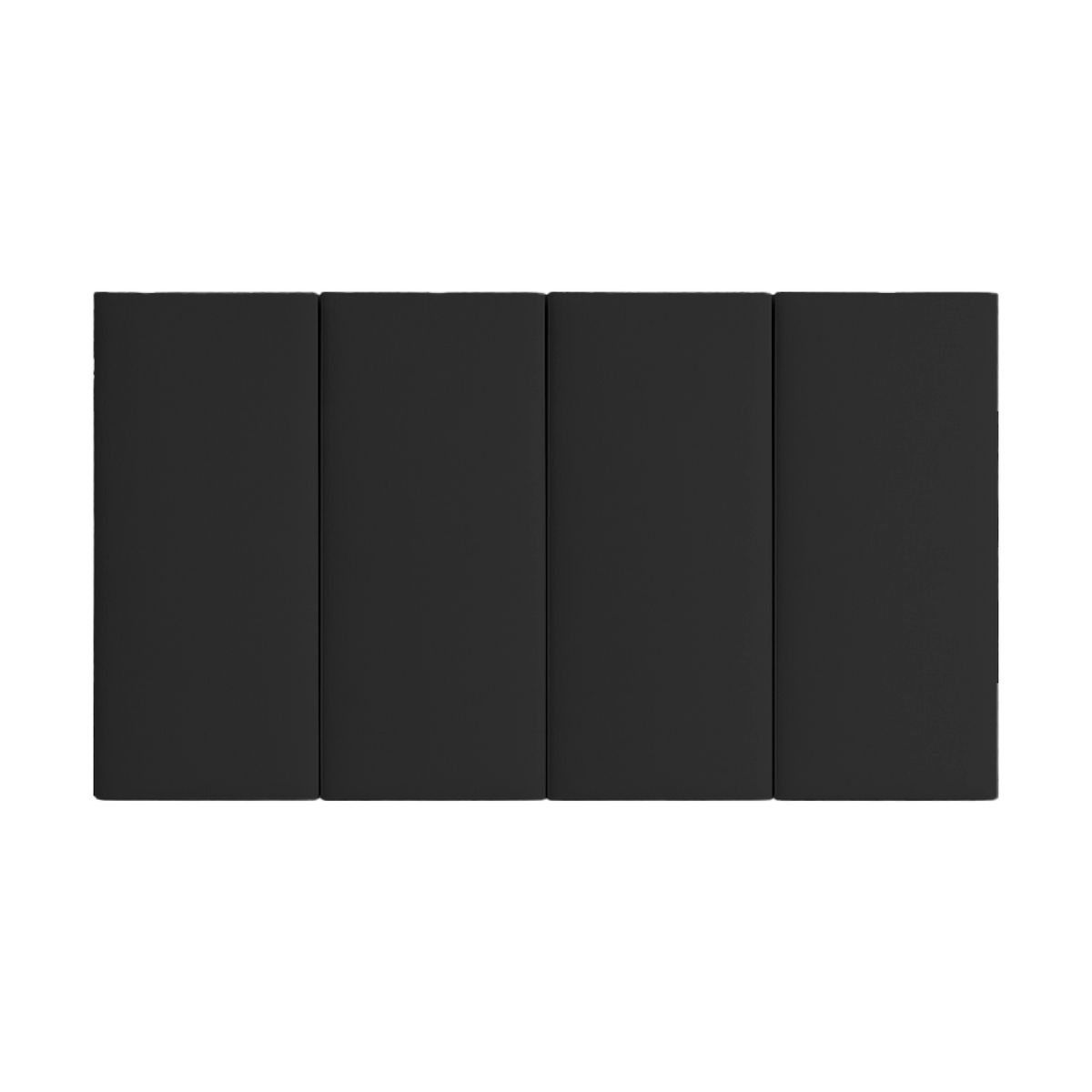 PIEZA MODULAR PANEL 60CMX20CM COLOR NEGRO 1UNIDAD - 1