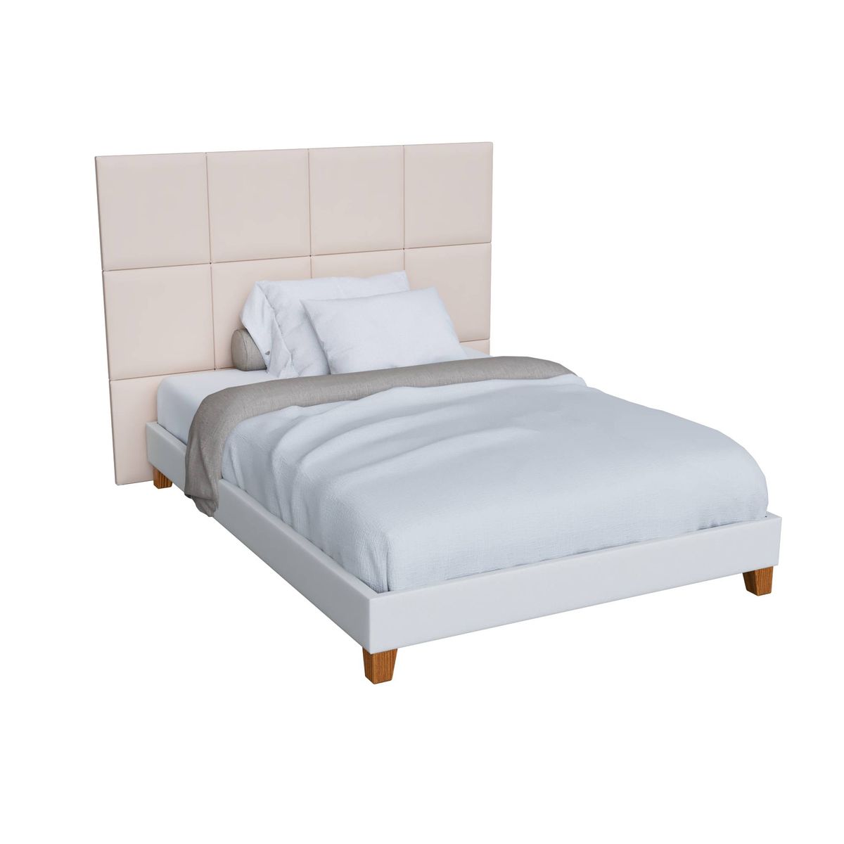 CABECERA MODULAR PANEL 40CMX40CM COLOR BEIGE 1UNIDAD - 1