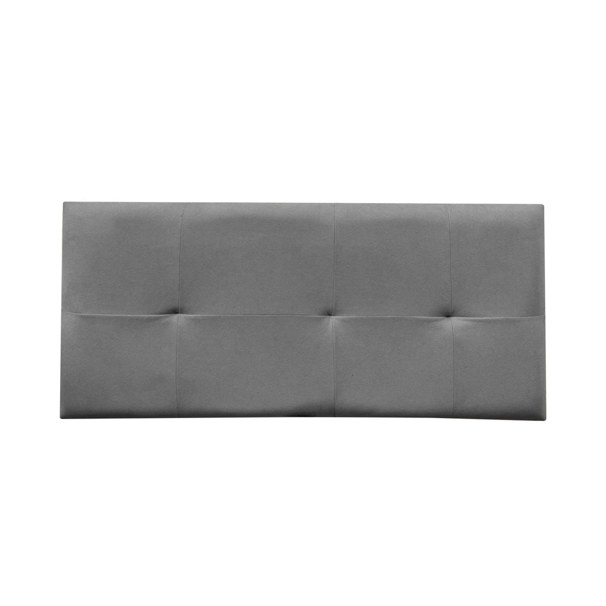 CABECERA AÉREA REFORZADA BRISA CON TELA ANTIFLUIDA DE QUEEN COLOR GRIS OSCURO - 1
