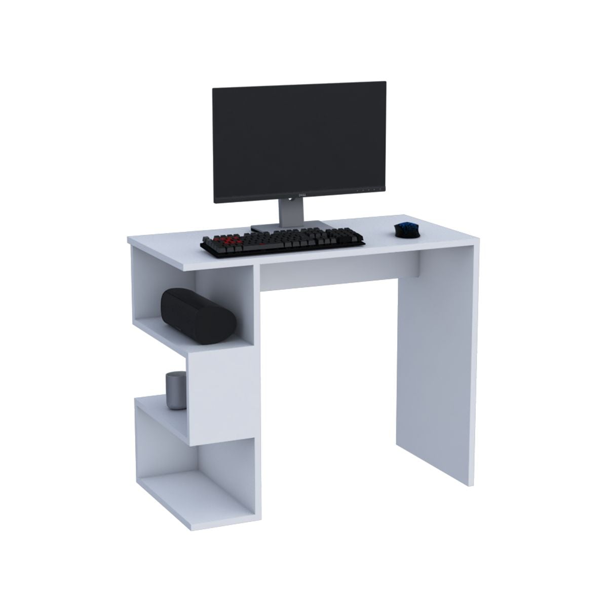 ESCRITORIO BÁSICO BLANCO 90CM - INC ARMADO - 1