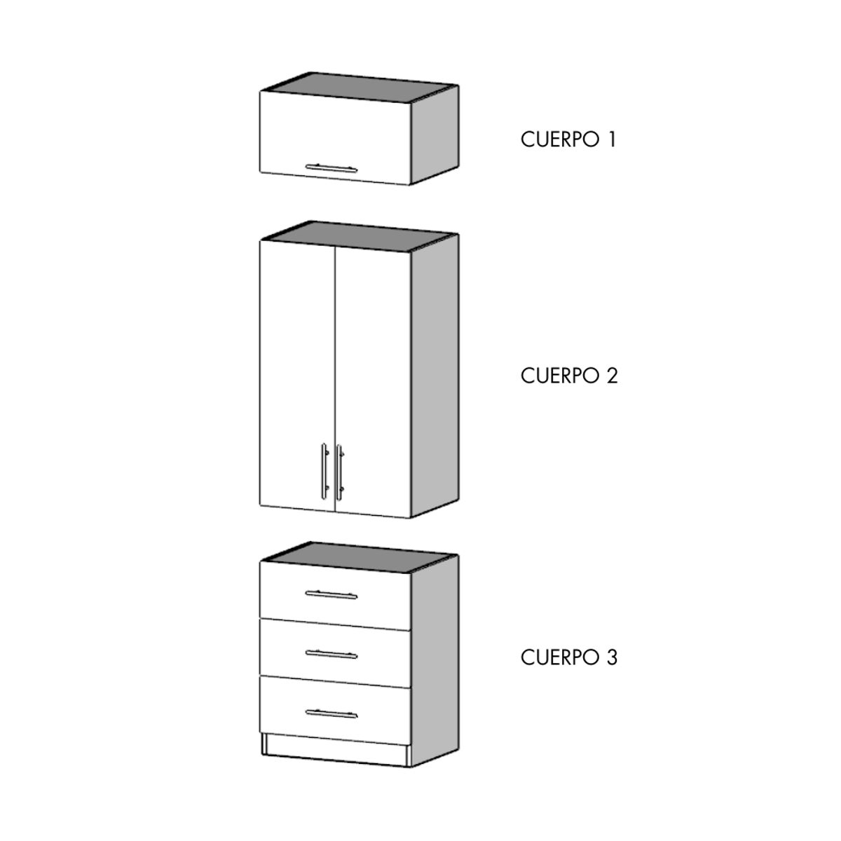 ROPERO ARMADO DE 150CM - INHOTIM - 1