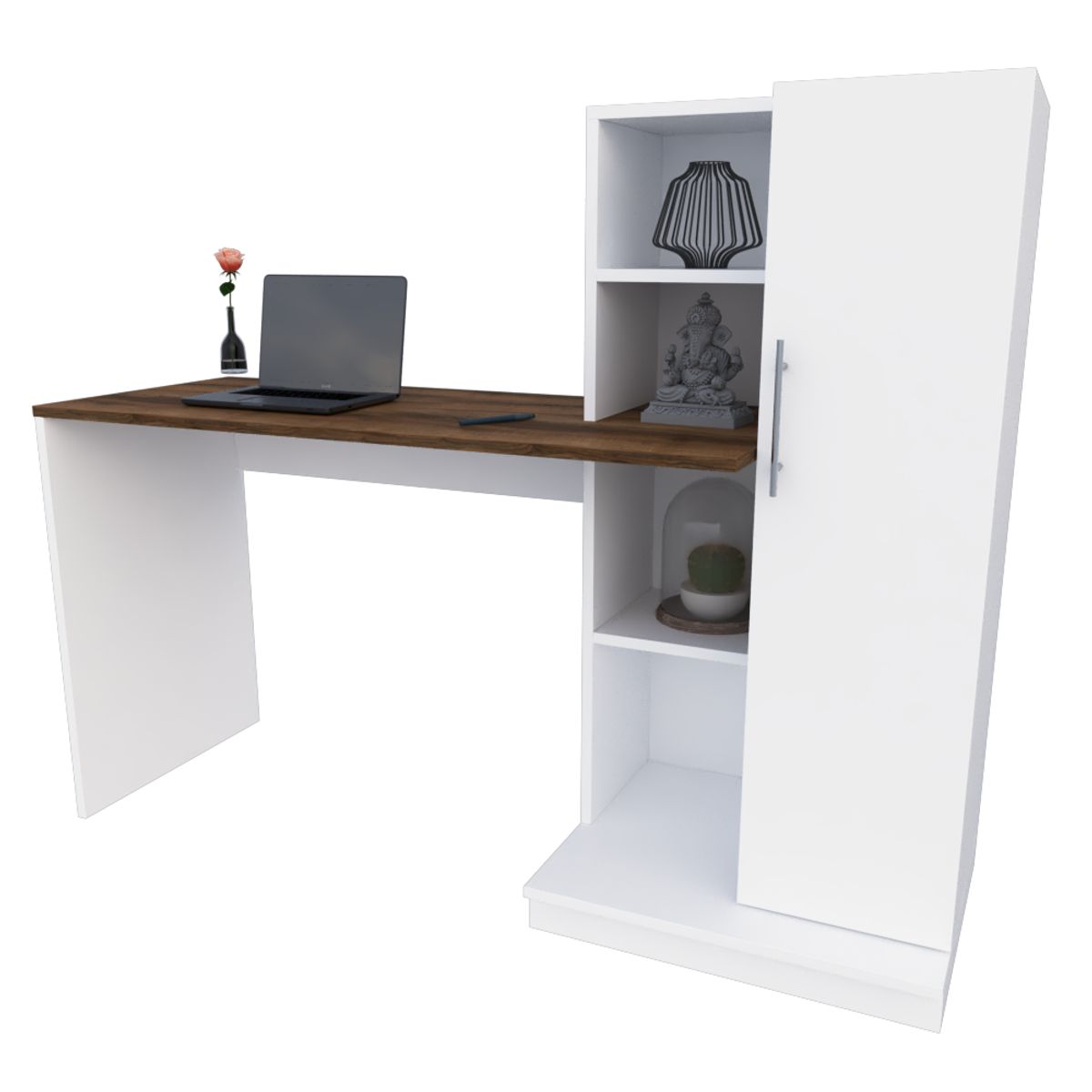 ESCRITORIO PILAR + PUERTA Y BASE INC ARMADO - 1
