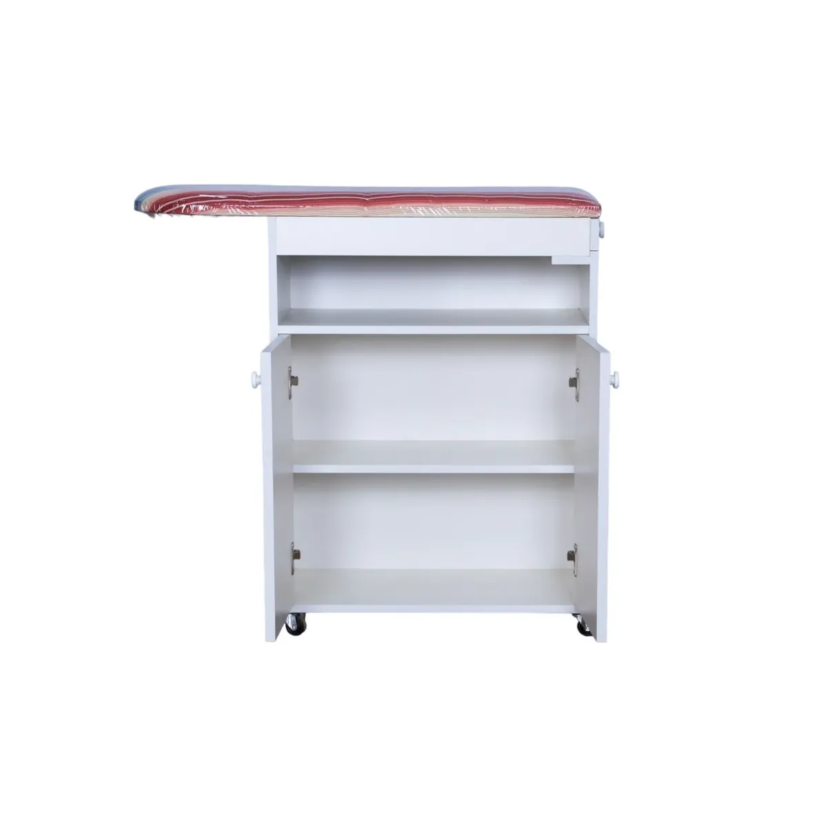 MUEBLE PLANCHADOR MOVIBLE DE 110CM - COLOR BLANCO - ARMADO - 1