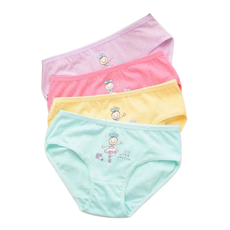 PACK X6 CALZÓN ALGODÓN PIMA NIÑA MULTICOLOR TRUSA C/ENTERO - 1