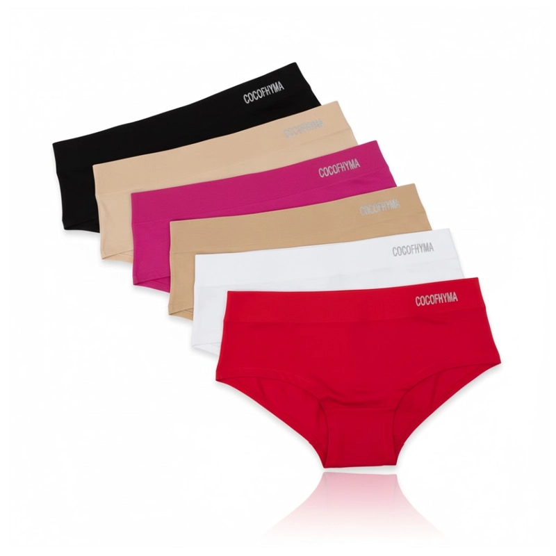 PACK X6 CALZÓN ALGODÓN PIMA MUJER MULTICOLOR TRUSA CACHETEROS - 3