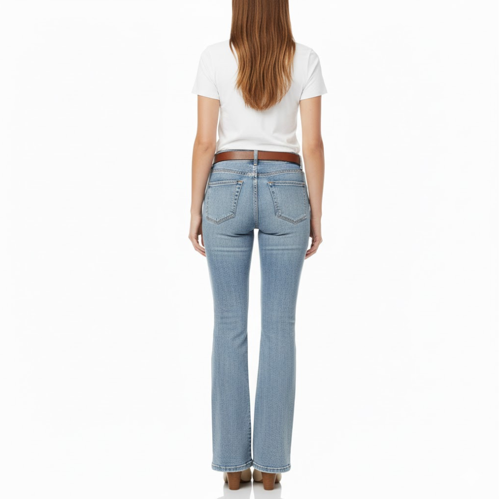 PANTALÓN MUJER FLARE HIELO JEANS STRECH - 2
