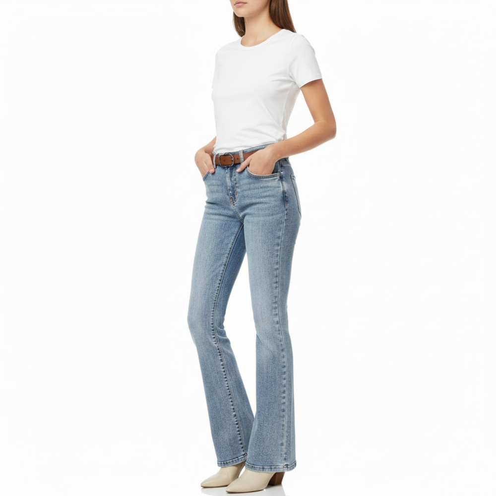 PANTALÓN MUJER FLARE HIELO JEANS STRECH - 3